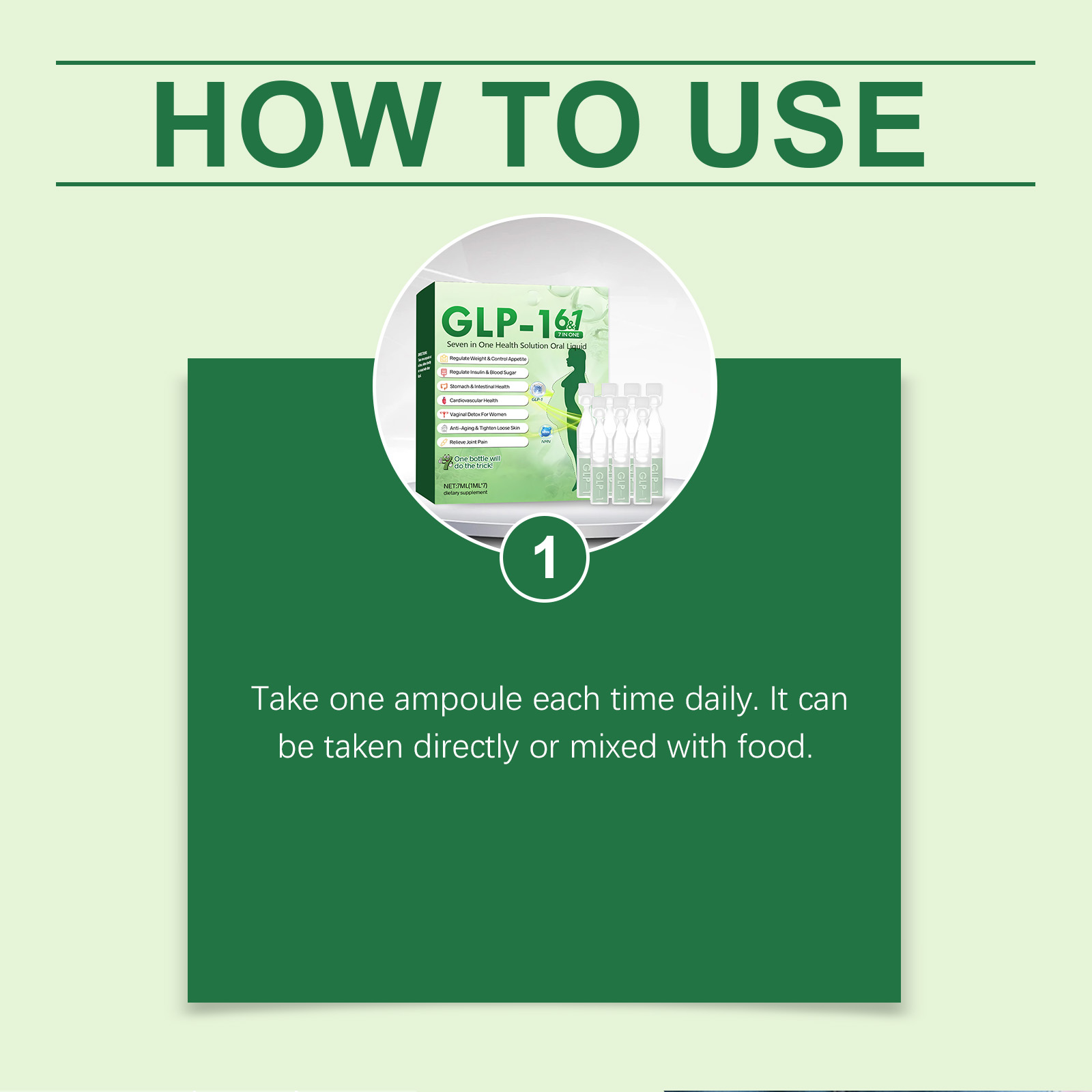 GLP-1 Health Solution Oral Liquld Fat Slimming Natural Supplement to Support Energy, Comfort & Balanced Wellness