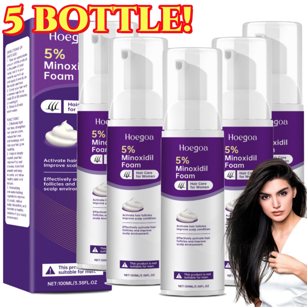 5Bottle Hoegoa Minoxidil Foam