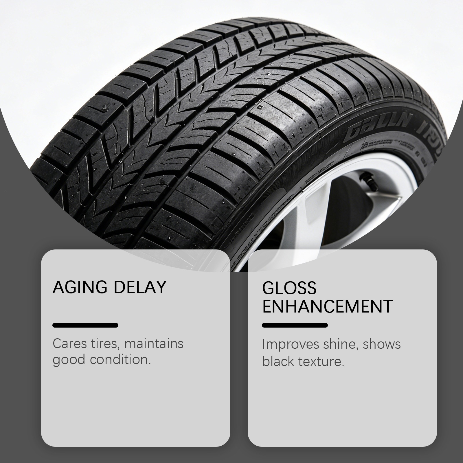Tyre Shine Spray For Cleaning Polishing And Restoring Tyre Appearance Daily Care