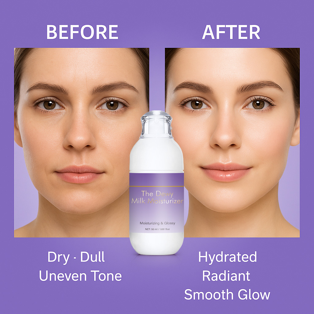 Dewy Milk Moisturizing Face Cream Deep Hydration Nourishing Skin Softening For Daily Skincare Routine 50ml