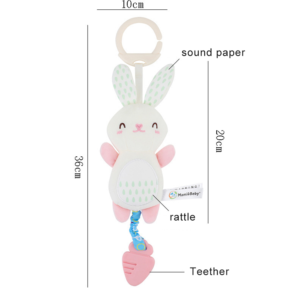 (lion) Newborn Soft Stuffed Animal Rattle Hand Grip Baby Toys Shaker Crinkle Squeaky Sensory Travel Accessories for Toddler Toy Gifts