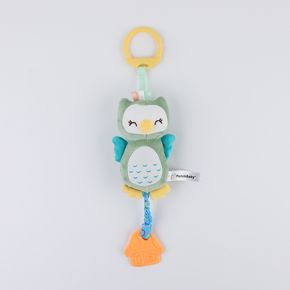(owl) Newborn Soft Stuffed Animal Rattle Hand Grip Baby Toys Shaker Crinkle Squeaky Sensory Travel Accessories for Toddler Toy Gifts