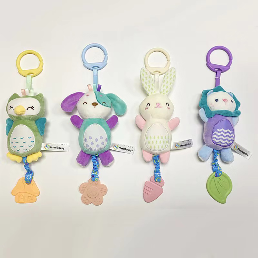 (lion) Newborn Soft Stuffed Animal Rattle Hand Grip Baby Toys Shaker Crinkle Squeaky Sensory Travel Accessories for Toddler Toy Gifts