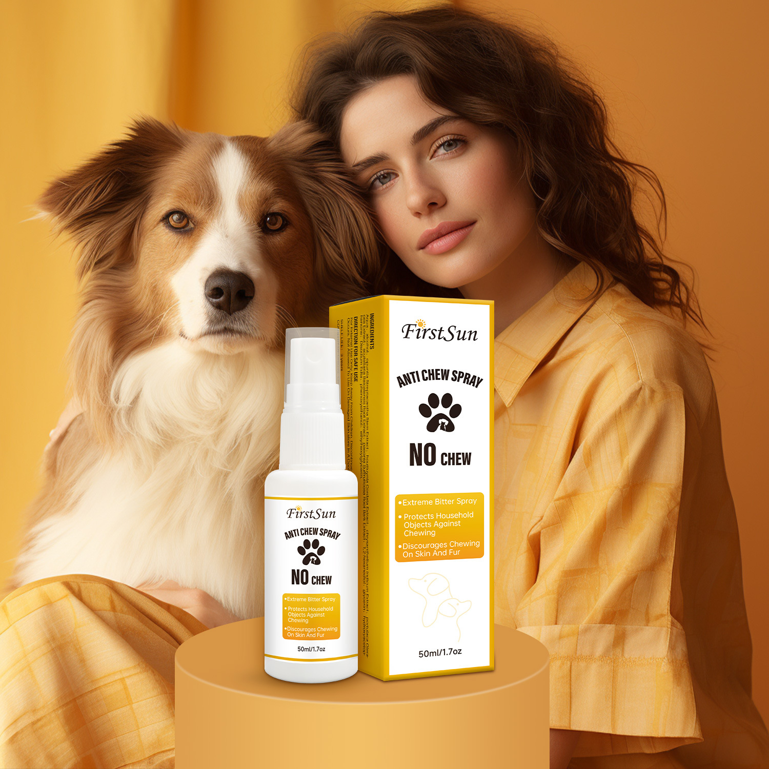 Pet Anti Chewing Spray Bitter Taste Deterrent For Dogs Cats Furniture Shoe Wire Protection Training Aid 50ml