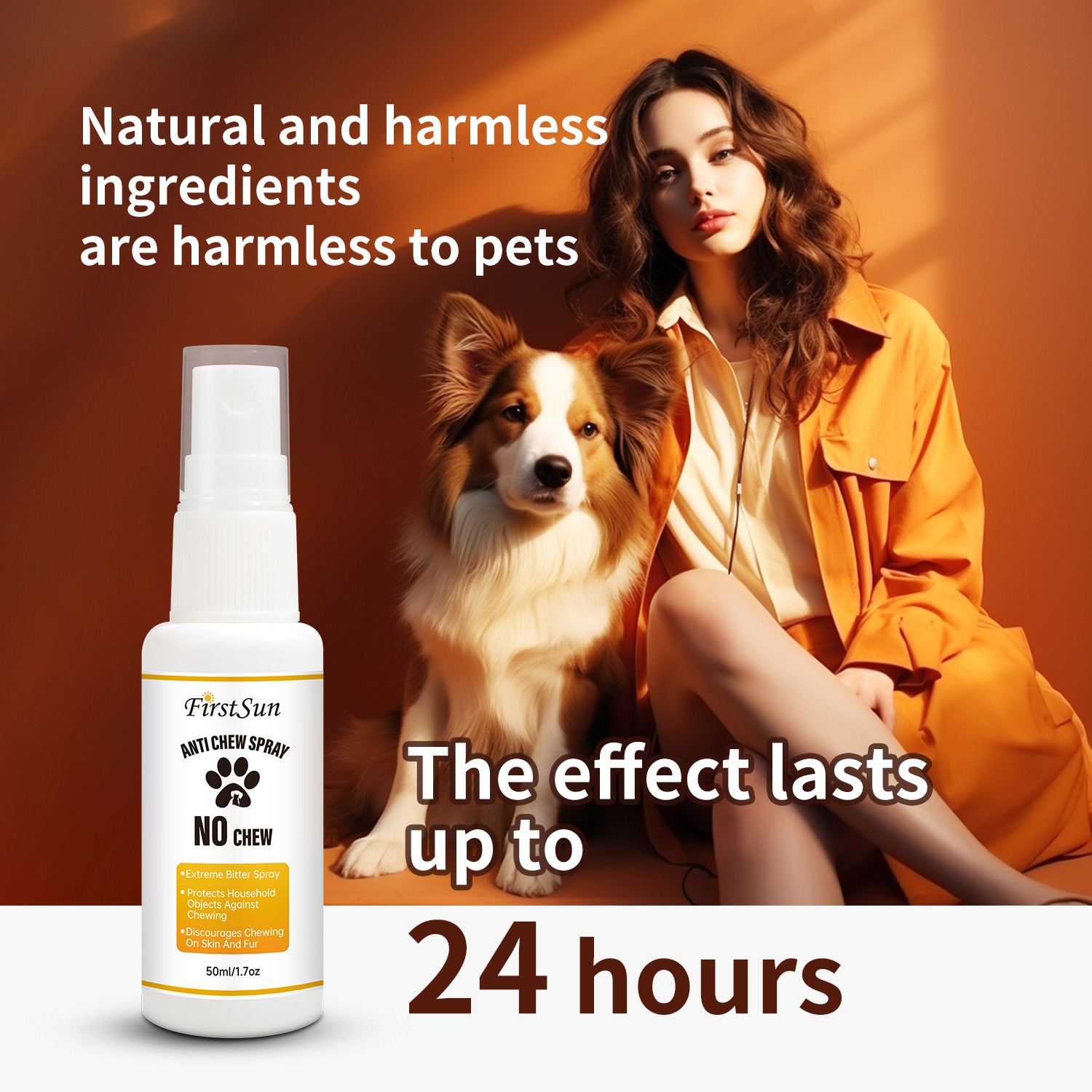 Pet Anti Chewing Spray Bitter Taste Deterrent For Dogs Cats Furniture Shoe Wire Protection Training Aid 50ml