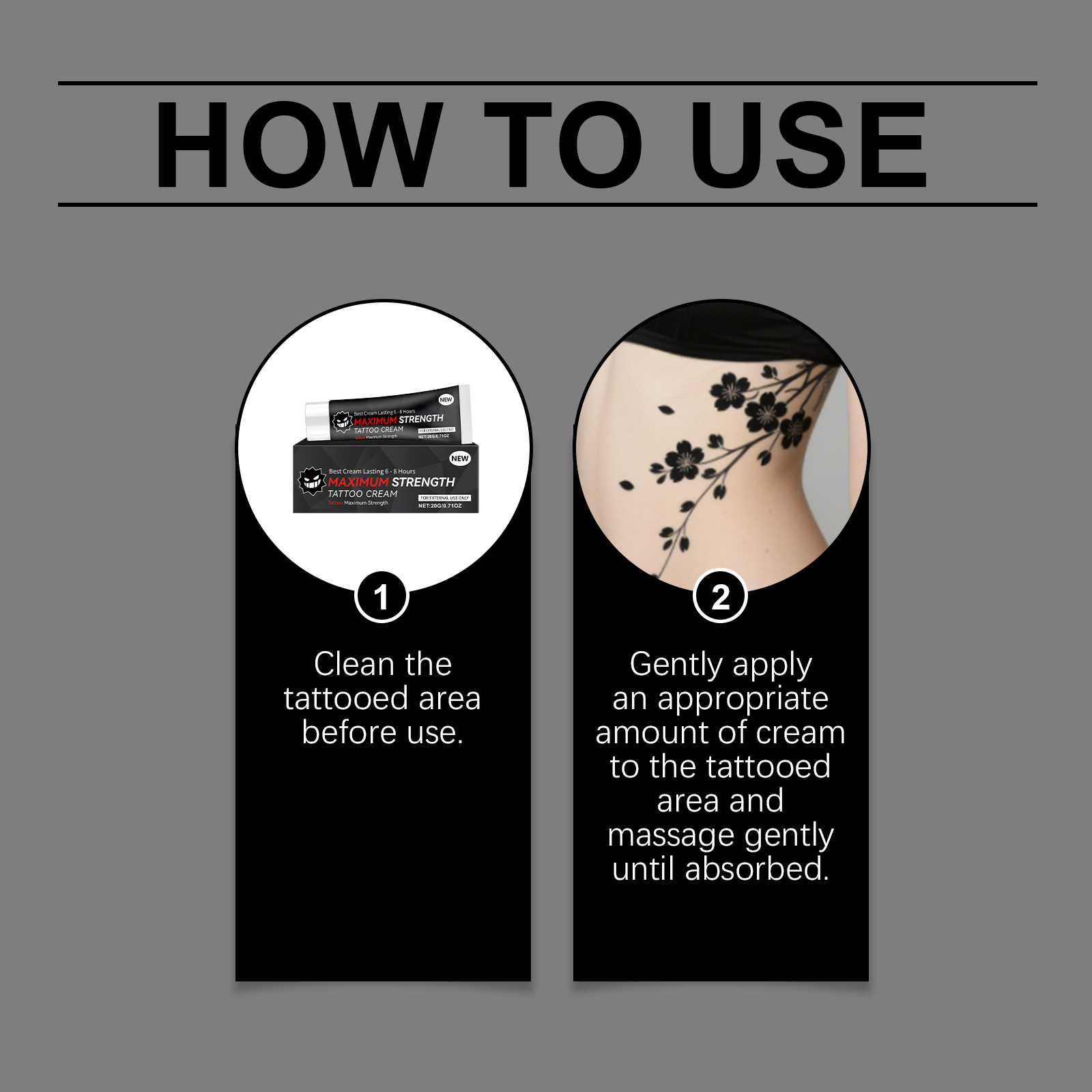 Tattoo Care Gel Mild Formula Gentle Clean Comfort Moisturize Protect Skin Tattoo Color Maintenance