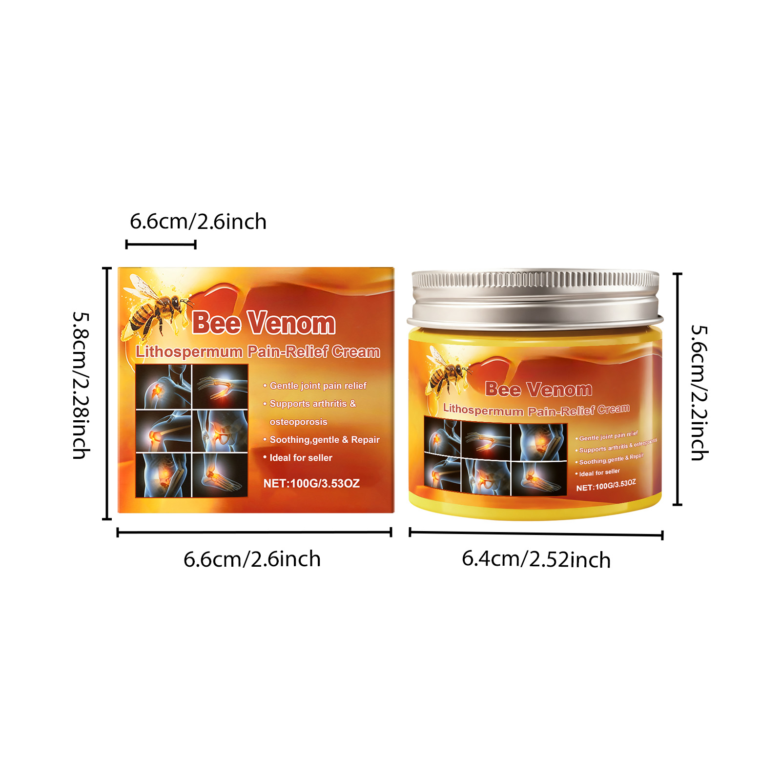 Body Local Care Cream Bee Venom External Mild Nourish Comfort Lotion Knee Wrist Body Massage