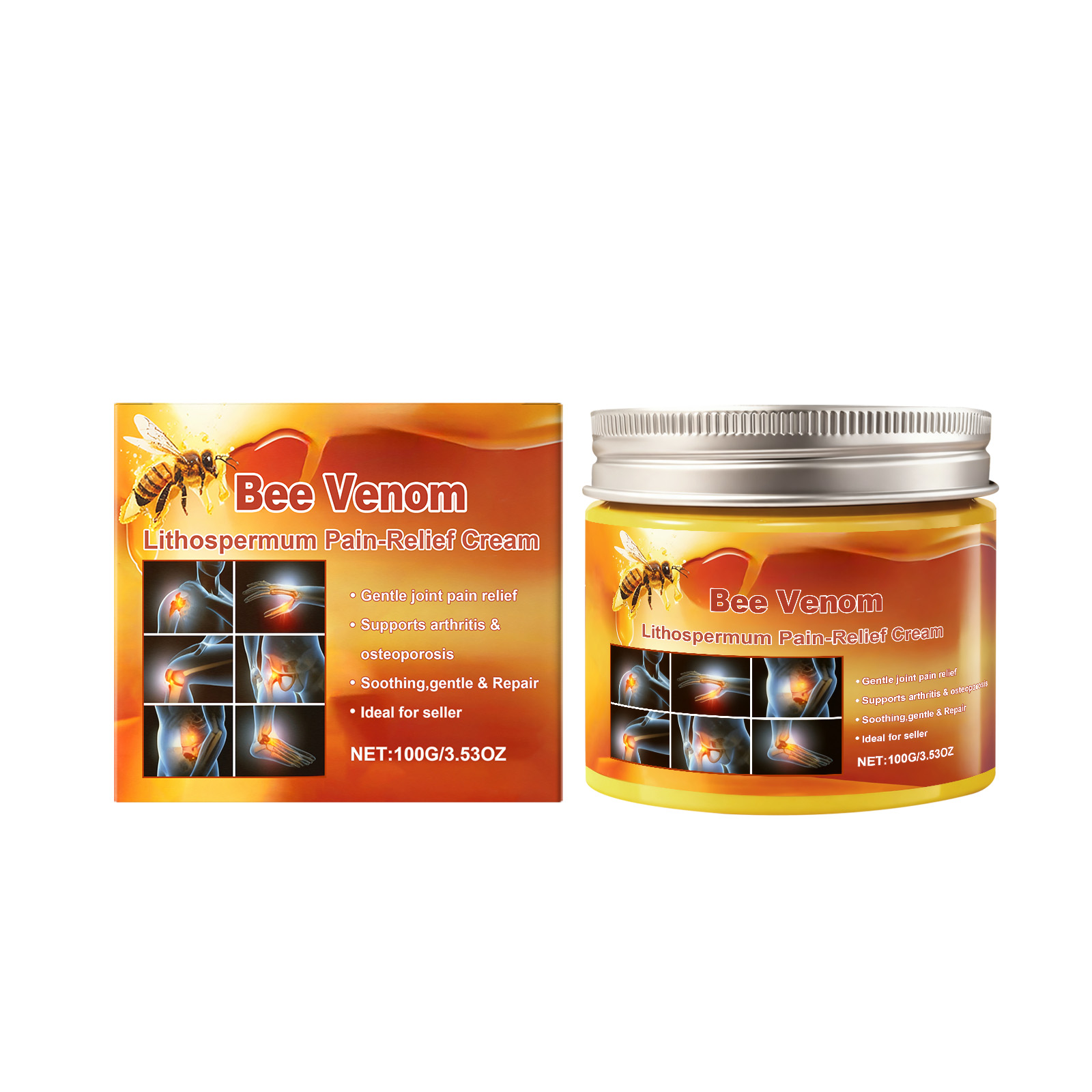 Body Local Care Cream Bee Venom External Mild Nourish Comfort Lotion Knee Wrist Body Massage