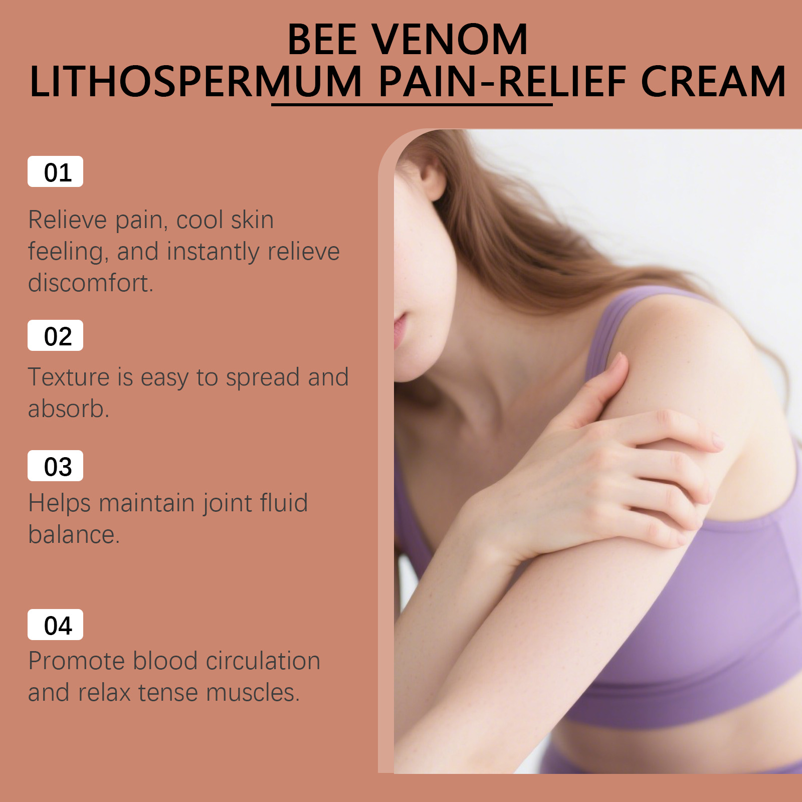 Body Local Care Cream Bee Venom External Mild Nourish Comfort Lotion Knee Wrist Body Massage