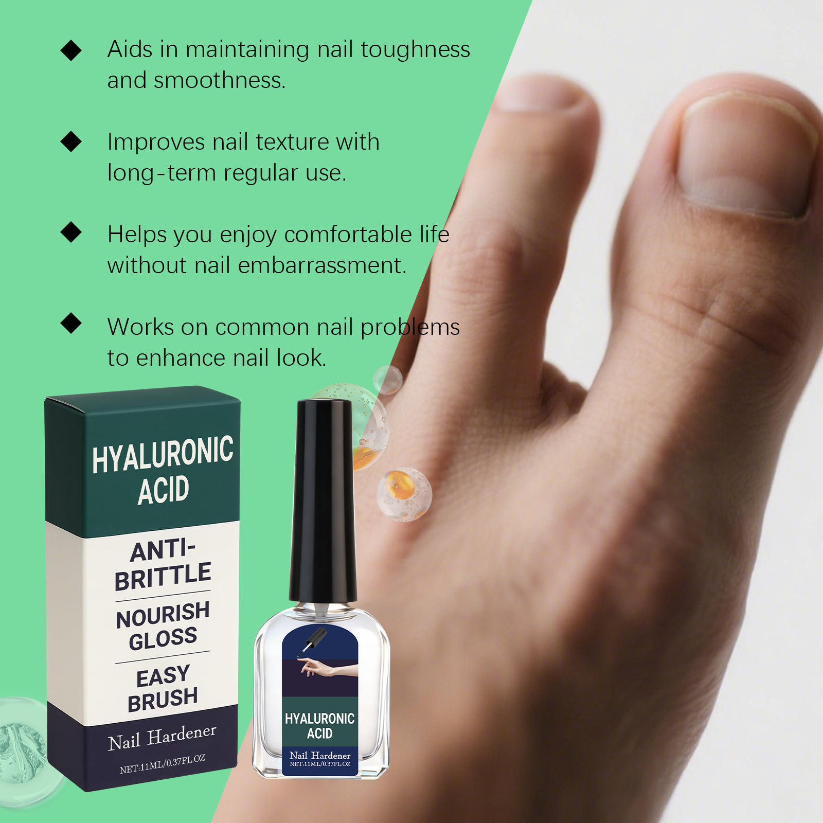Nail Care Essence Mild Gentle Nourishing Repair Smooth For Hand Foot Soft Thick Nail Care