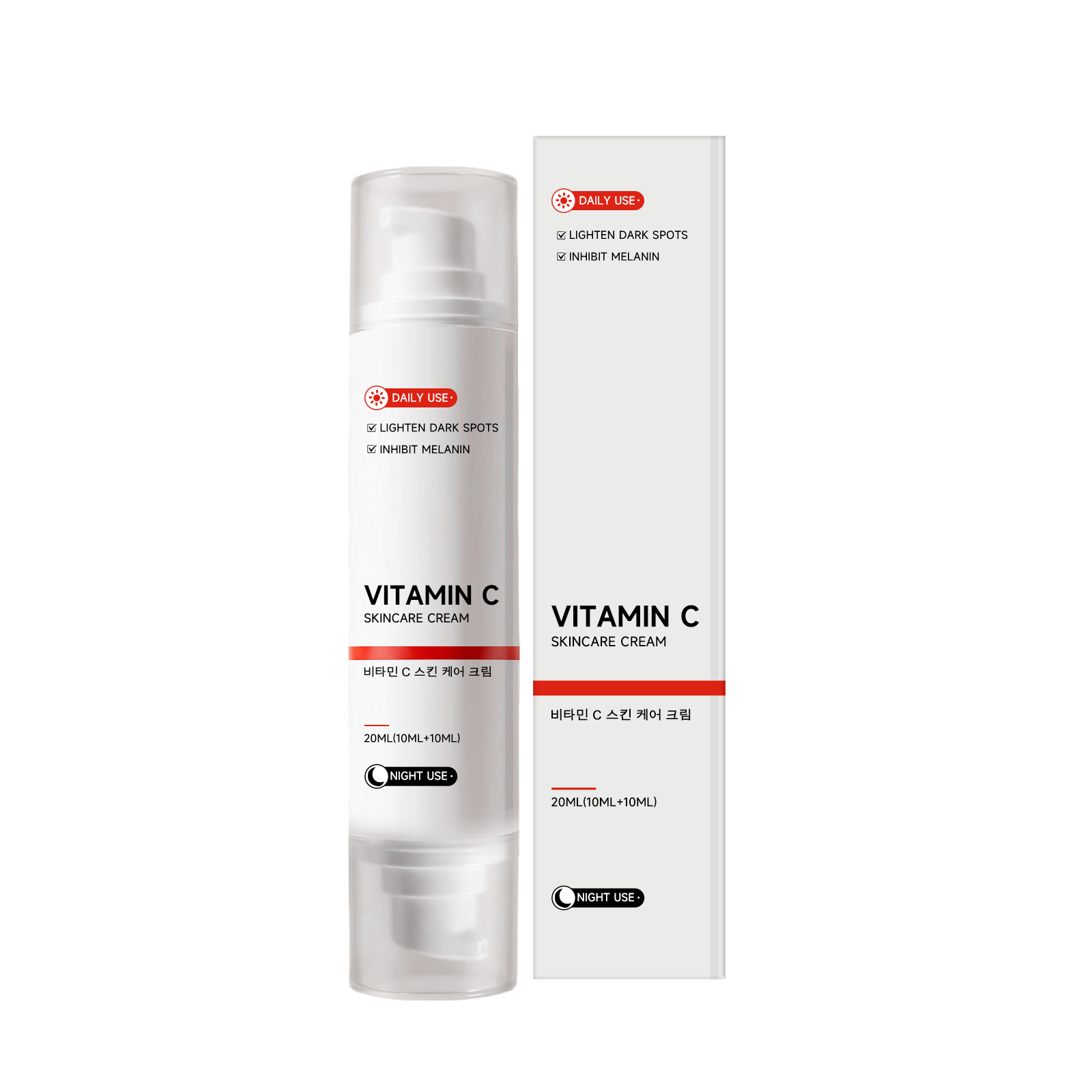 Vitamin C Moisturizing Cream Nourishing Delicate Light Smooth Day Night Care Facial Skin Daily Skincare Lotion