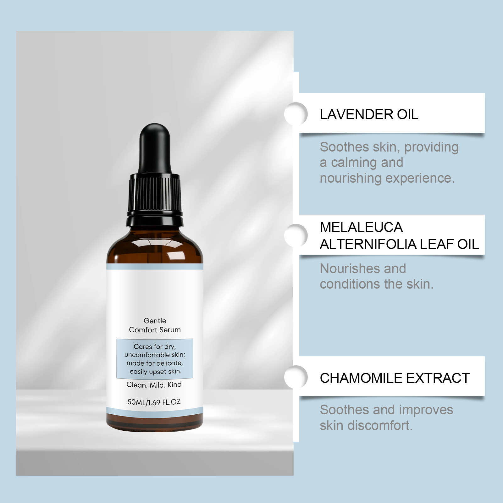 Skin Soothing Essence Liquid Mild Care Balance Stabilize Gentle Skin Friendly Scalp Care Serum Soft Calm Adjust Protect