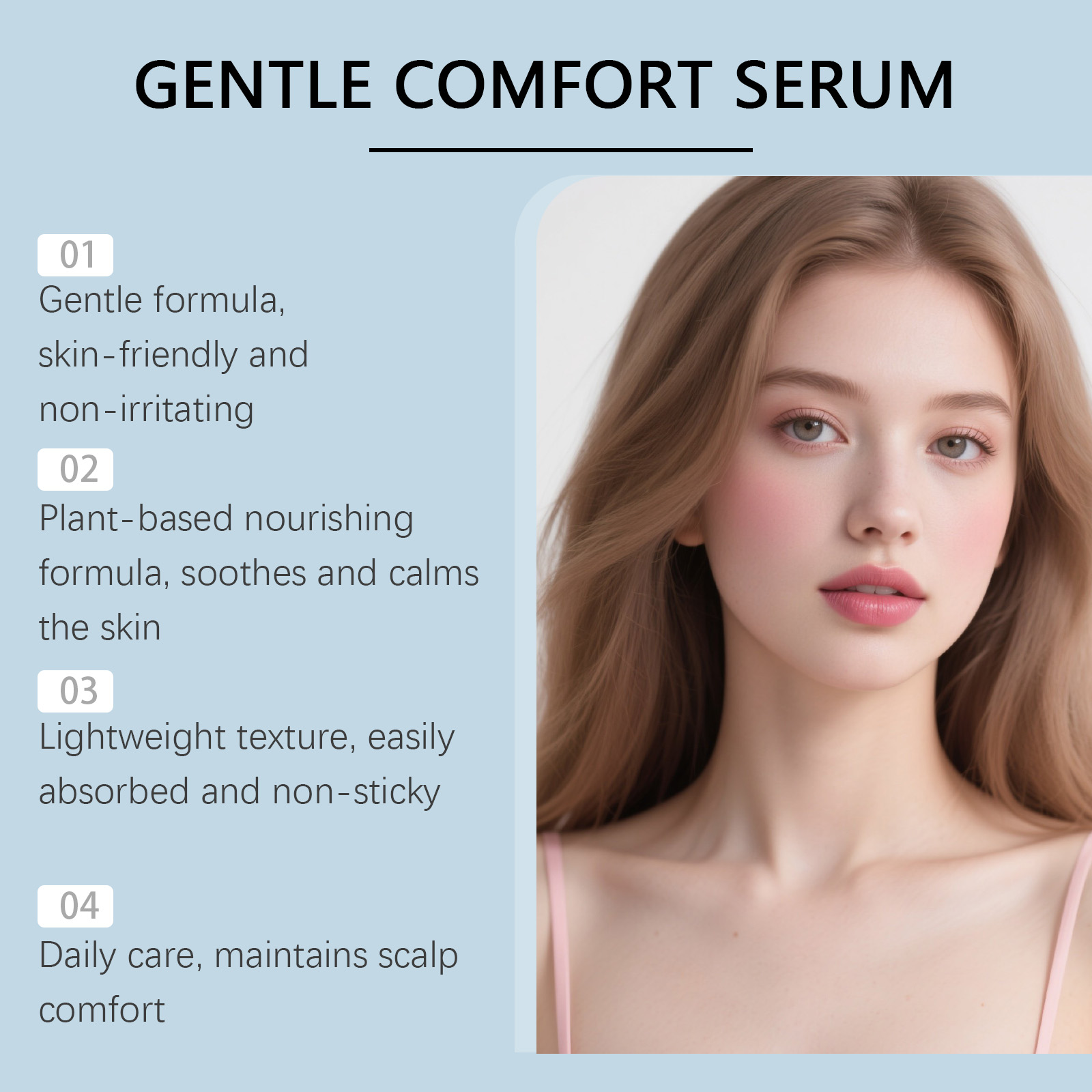 Skin Soothing Essence Liquid Mild Care Balance Stabilize Gentle Skin Friendly Scalp Care Serum Soft Calm Adjust Protect