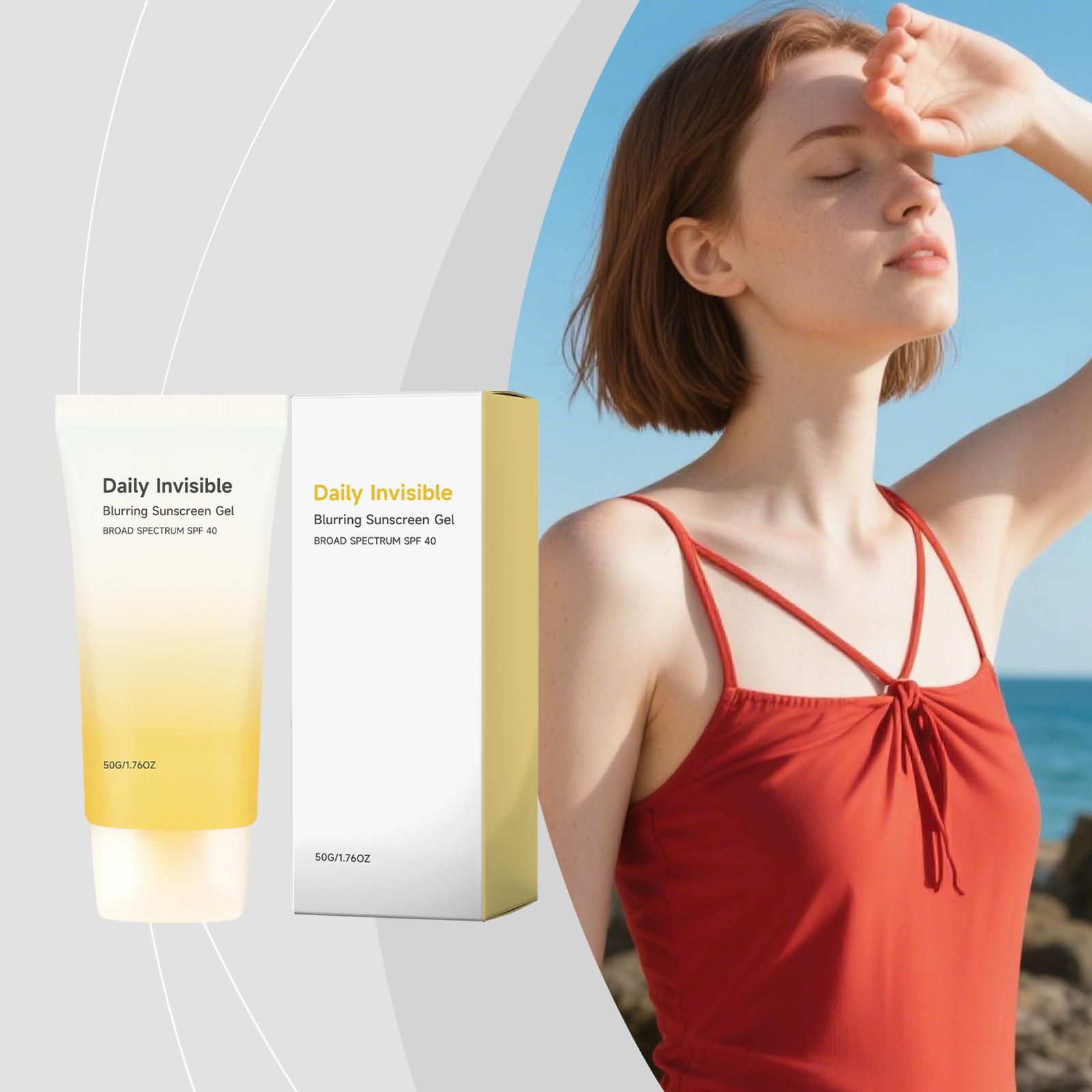 Soft Focus Protection Gel Light Weight Fresh Non Sticky Hydrating Natural Matte Summer Skin Care