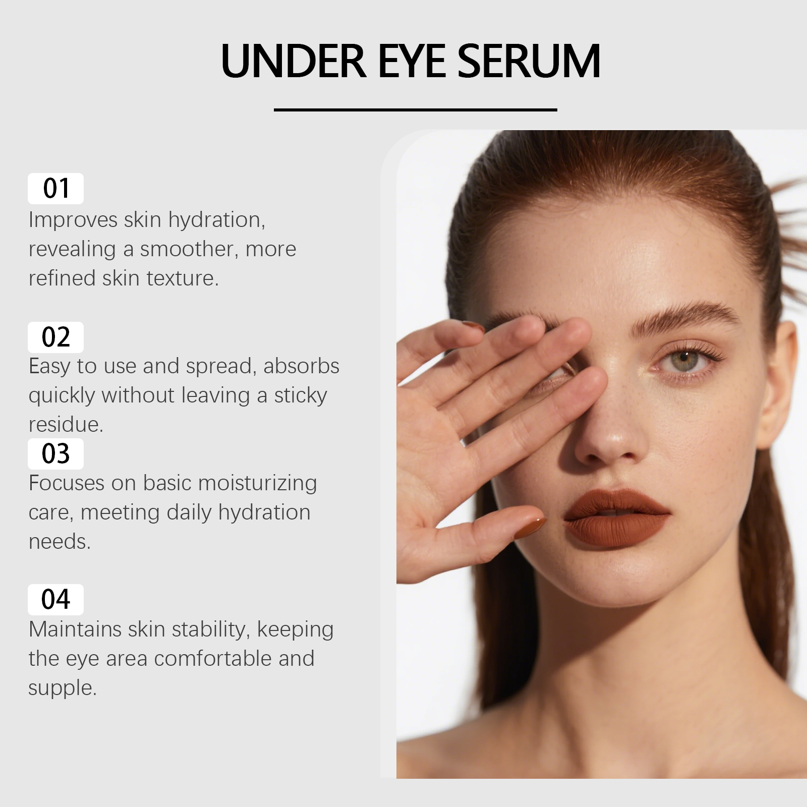 Eye Nourishing Serum Gentle Care Moist Soft Light Skin Daily Massage Apply