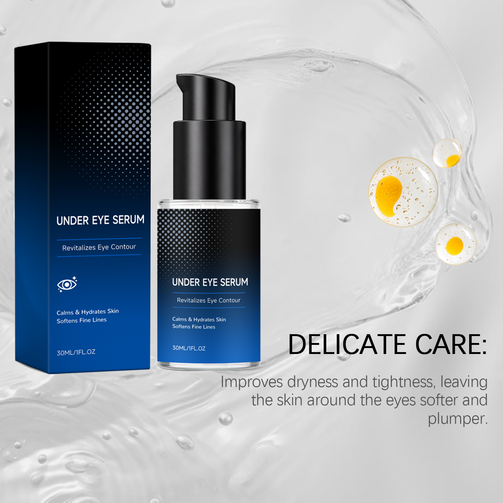 Eye Nourishing Serum Gentle Care Moist Soft Light Skin Daily Massage Apply