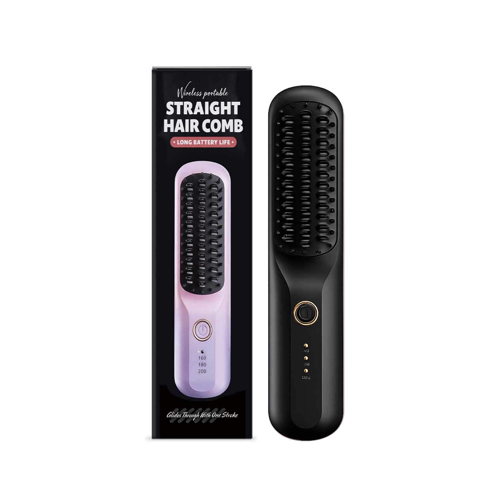 Wireless Straightening Comb Portable Wireless Hair Beauty Hair Care Styling Scalp Massage Daily Household Hair Styling Tool