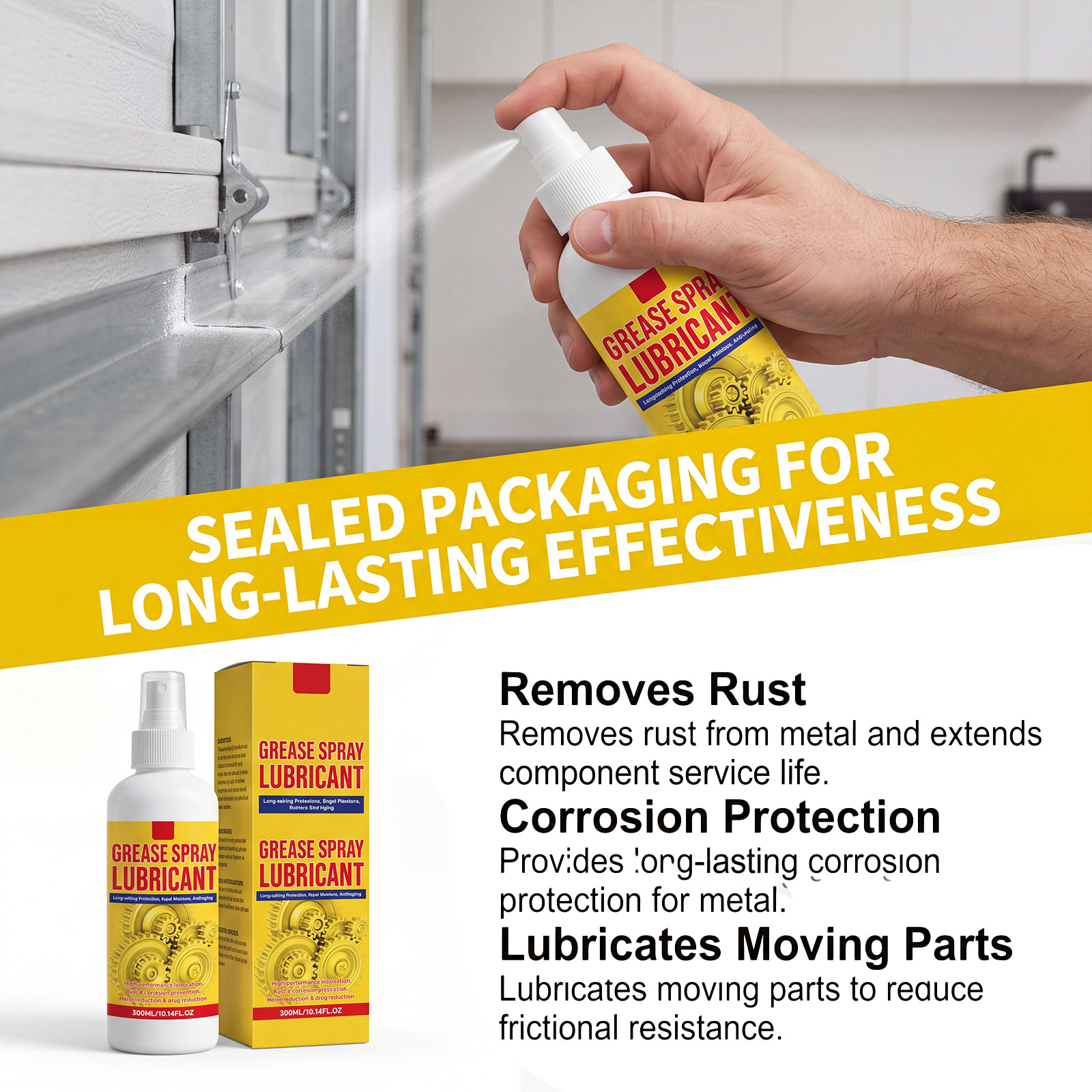 Rust Removing Lubricating Spray Daily Household Cleaning Renovating Metal Surface Moisture Proof Anti Rust Multi Functional Lubricant