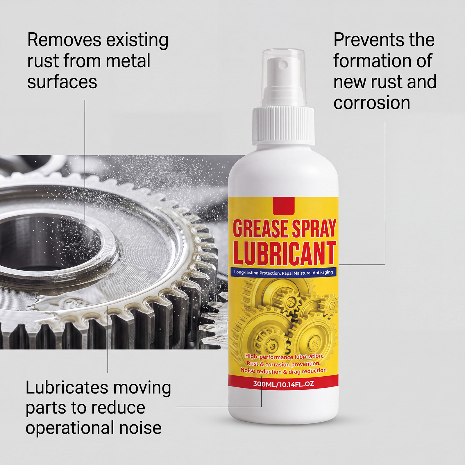 Rust Removing Lubricating Spray Daily Household Cleaning Renovating Metal Surface Moisture Proof Anti Rust Multi Functional Lubricant