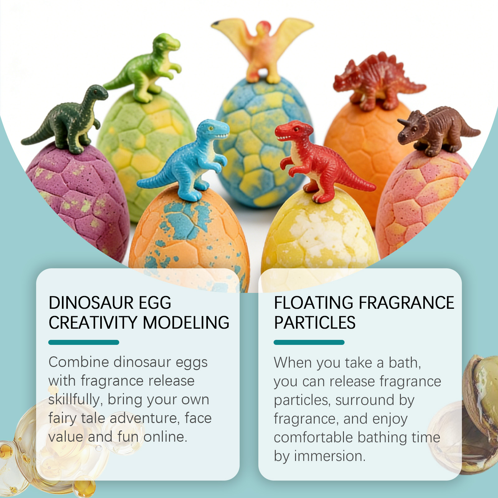 Dinosaur Bubble Bath Ball Blind Box Mild Cleansing Tender Smooth Body Skin Childlike Dinosaur Interactive Bath Ball