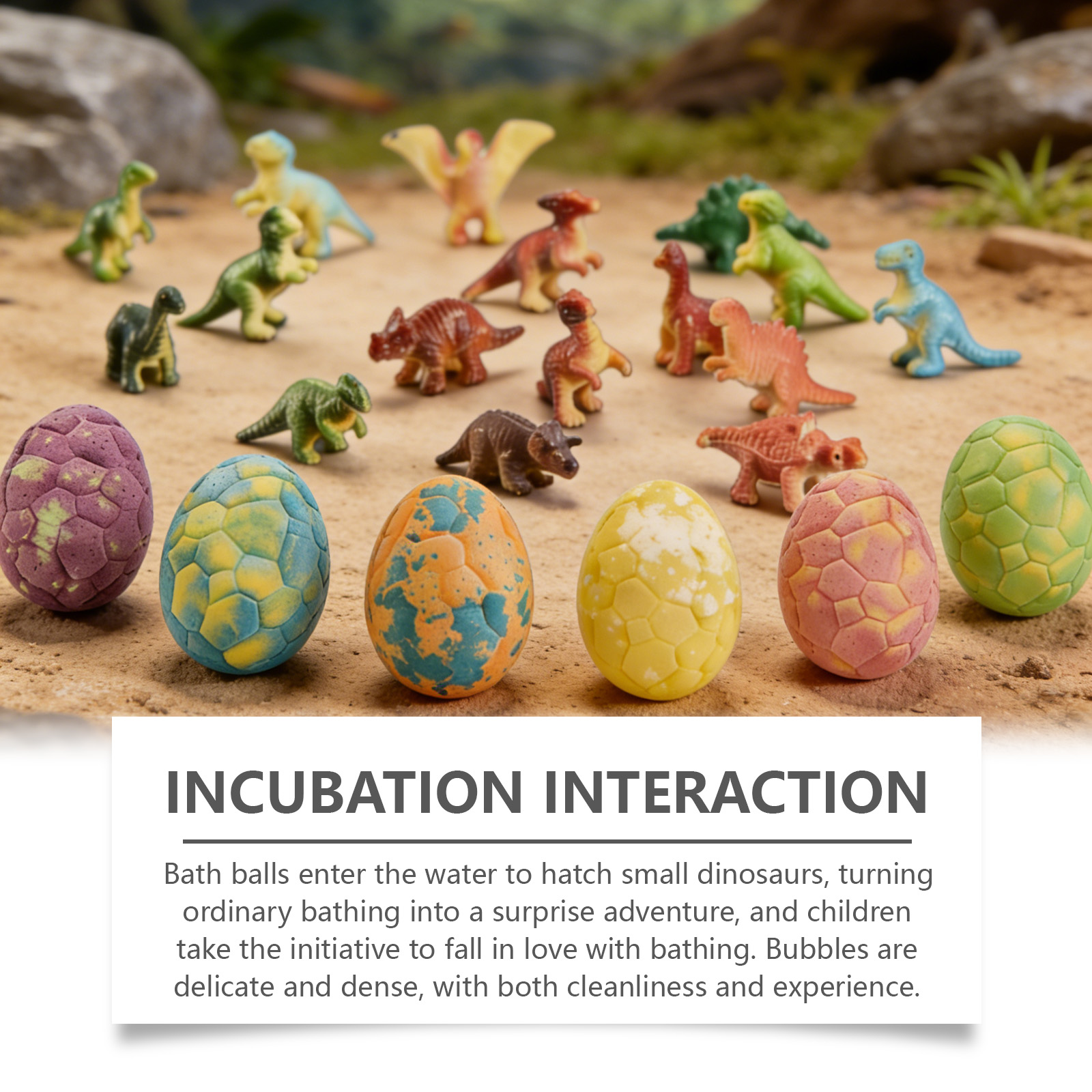 Dinosaur Bubble Bath Ball Blind Box Mild Cleansing Tender Smooth Body Skin Childlike Dinosaur Interactive Bath Ball