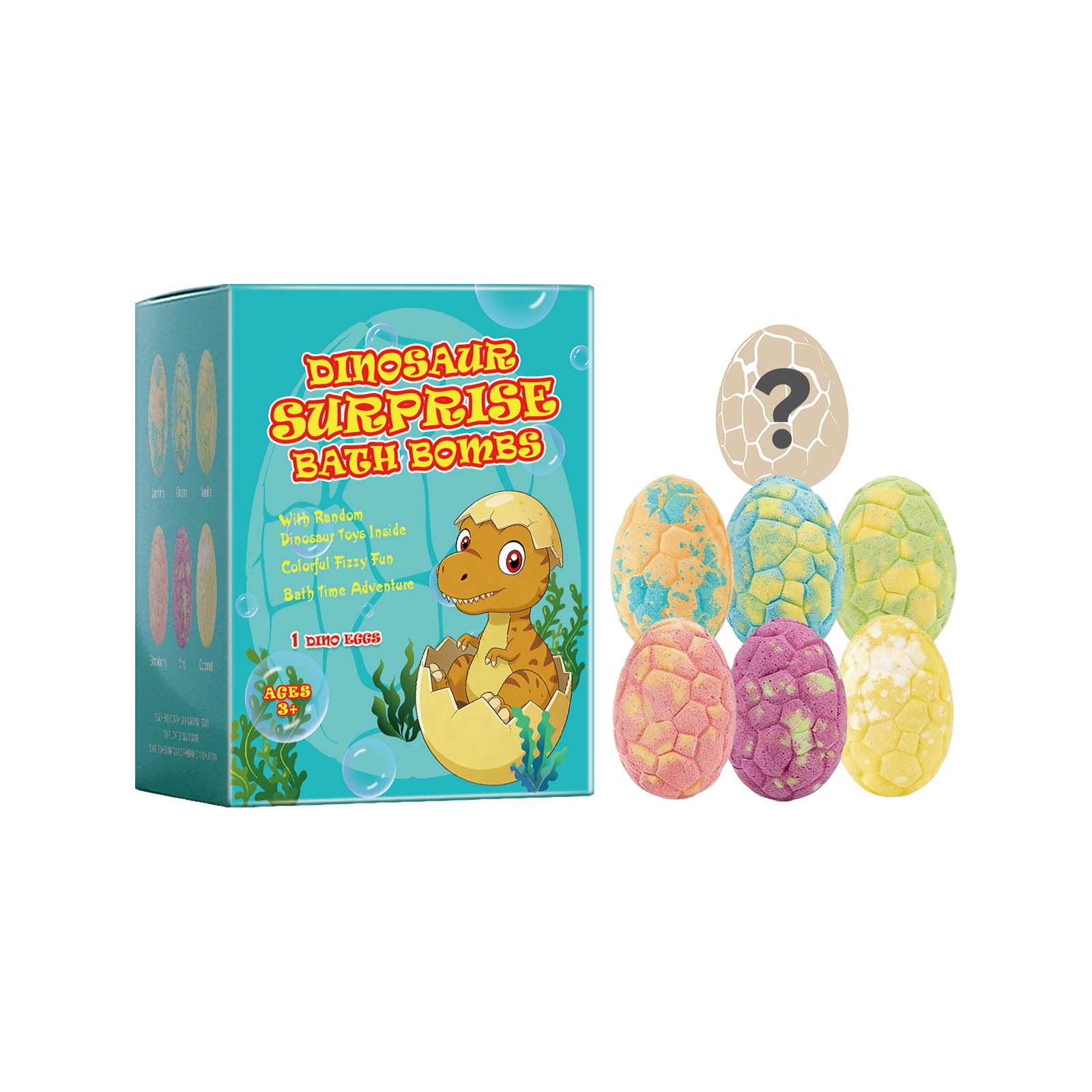 Dinosaur Bubble Bath Ball Blind Box Mild Cleansing Tender Smooth Body Skin Childlike Dinosaur Interactive Bath Ball