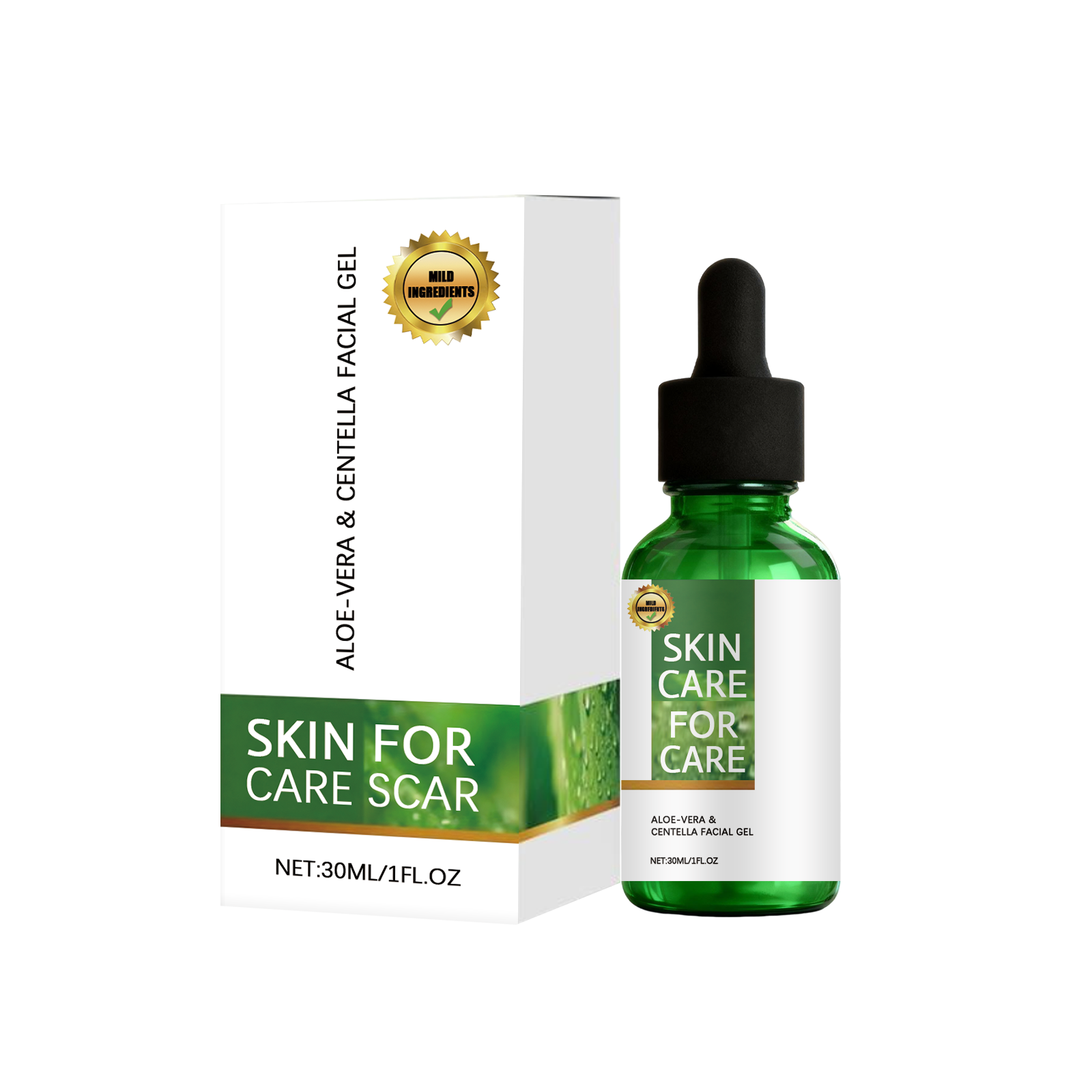 Herbal Skin Care Gel Mild Formula Skin Imperfection Tender Daily Skin Nourishing Care