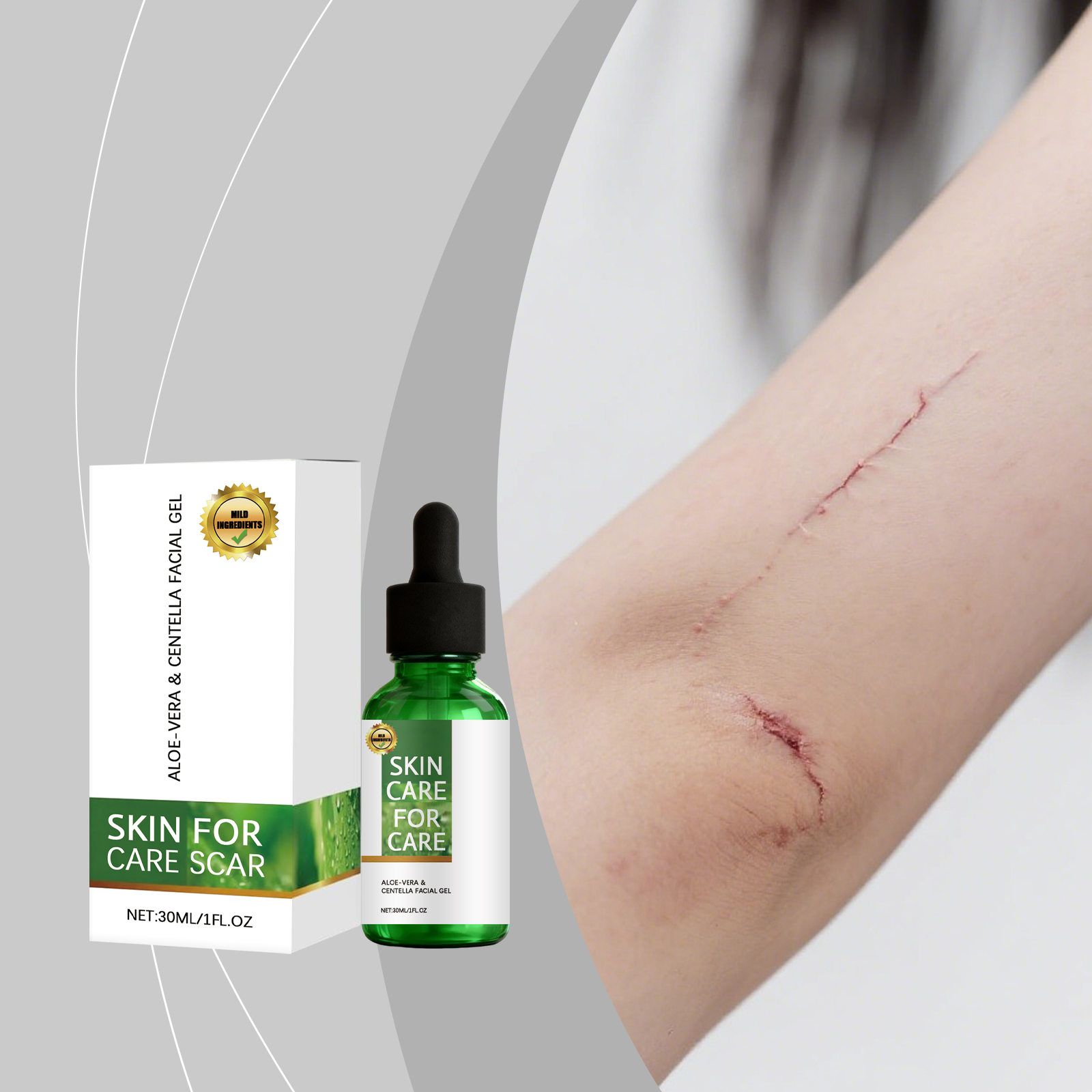 Herbal Skin Care Gel Mild Formula Skin Imperfection Tender Daily Skin Nourishing Care