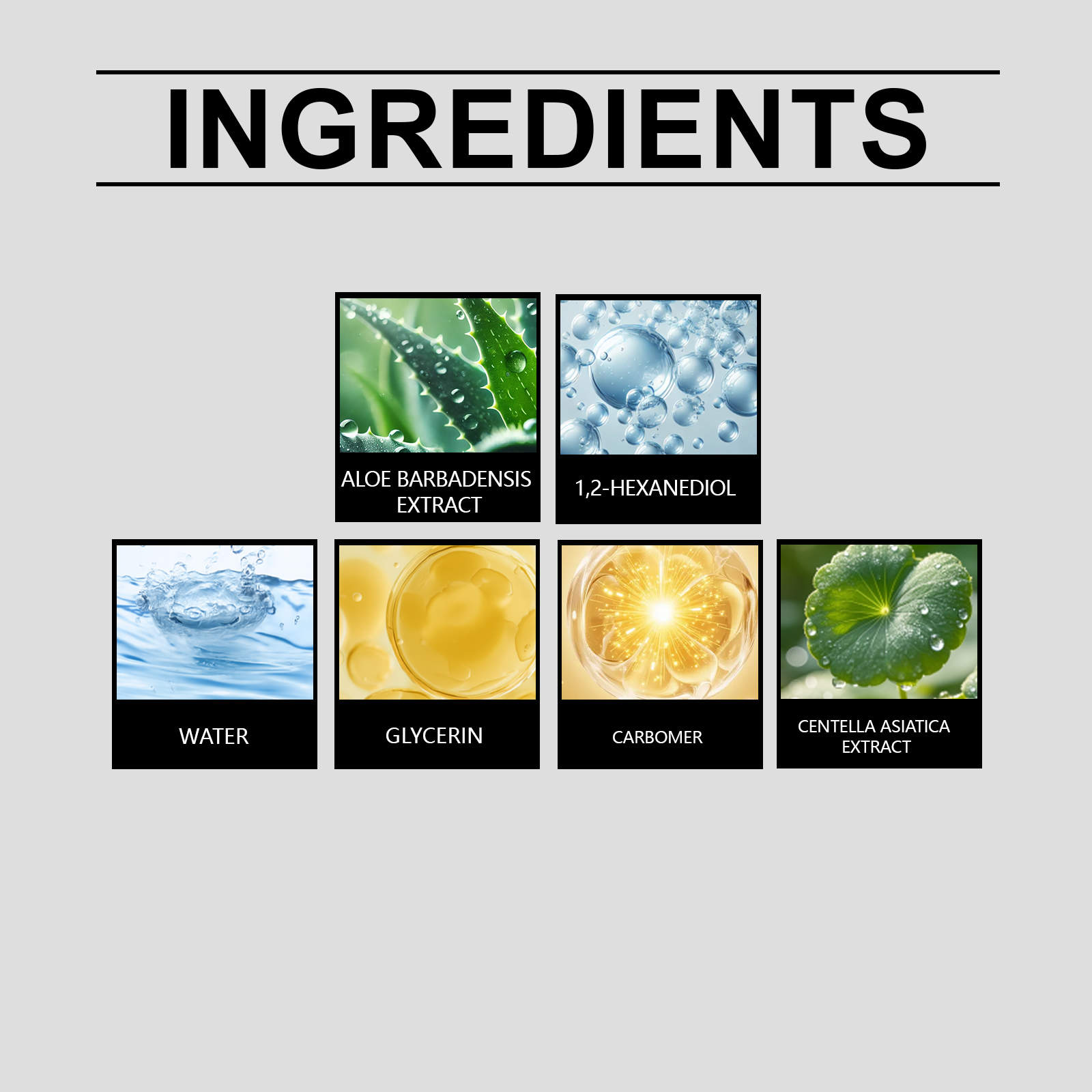 Herbal Skin Care Gel Mild Formula Skin Imperfection Tender Daily Skin Nourishing Care
