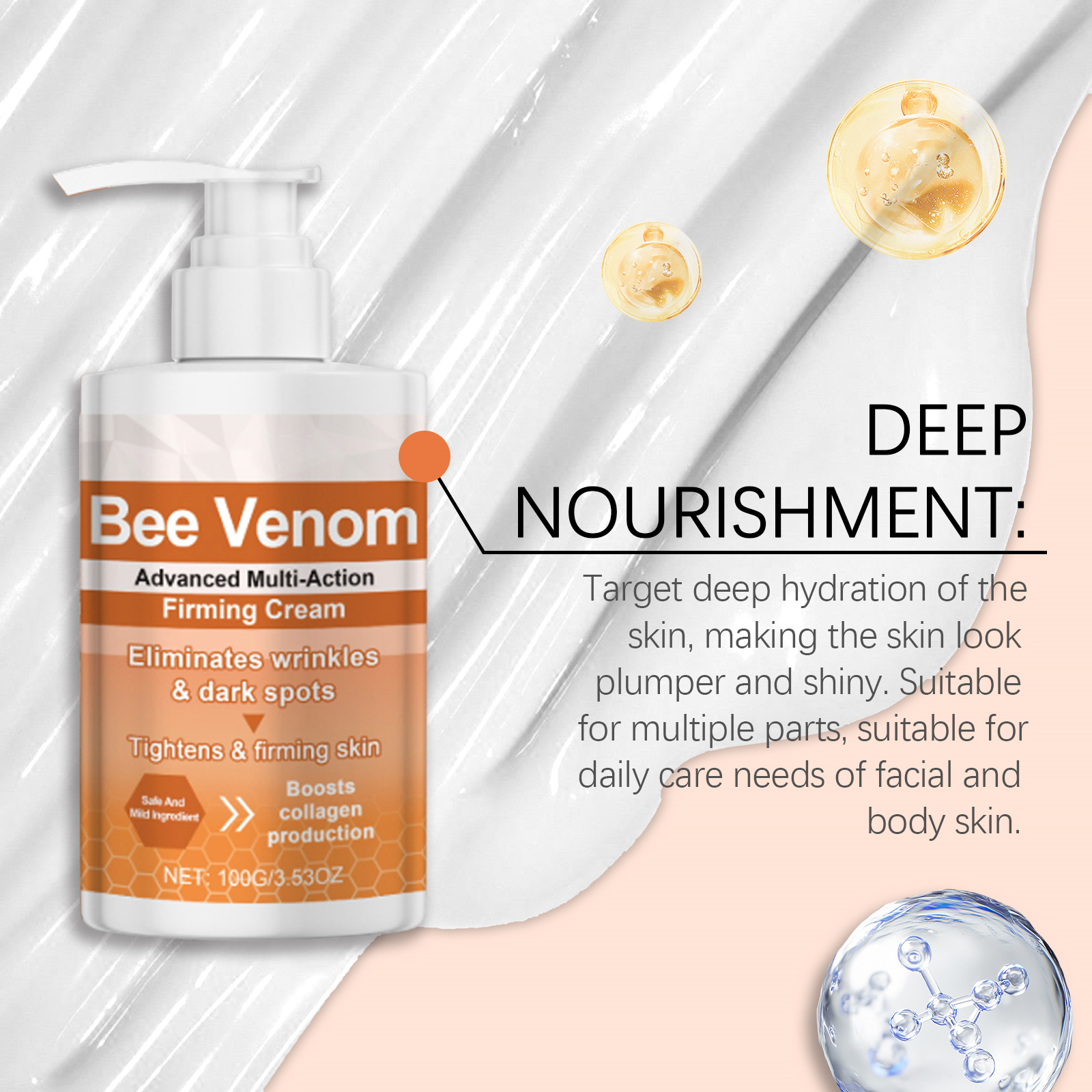 Body Care Cream Deep Hydrating Tender Skin Firming Mild Moisturizing Daily Skincare Lotion