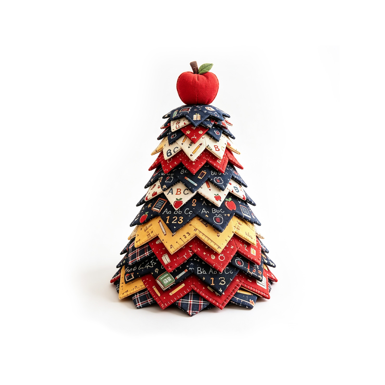 (Black Cat) Christmas Tree Quilt Set Unique Decoration Quilting Craft Festival Print Atmosphere Toy