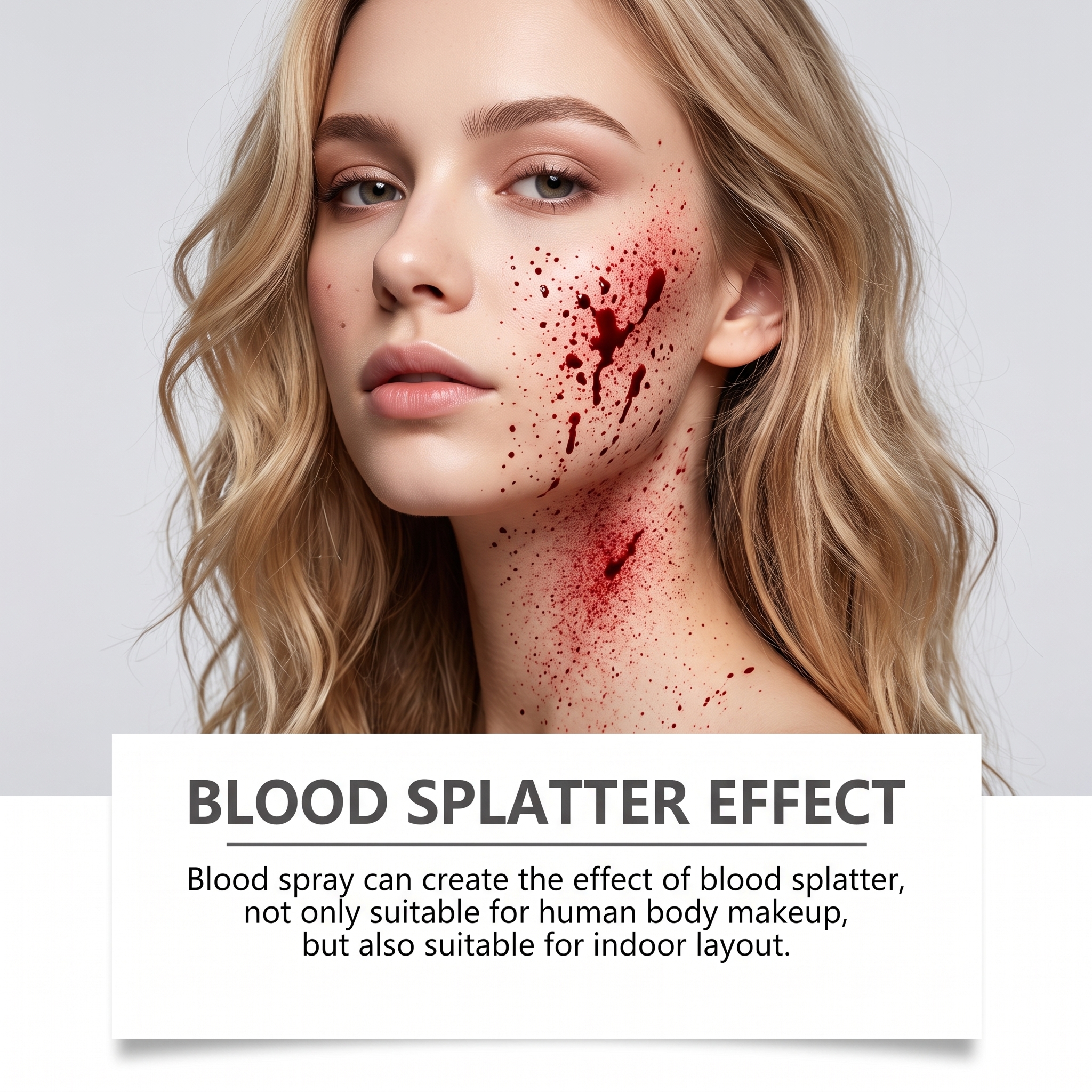 Halloween Fake Blood Makeup Kit Simulation Fake Blood Prop Halloween Atmosphere Funny Styling Portable Dress Up Set