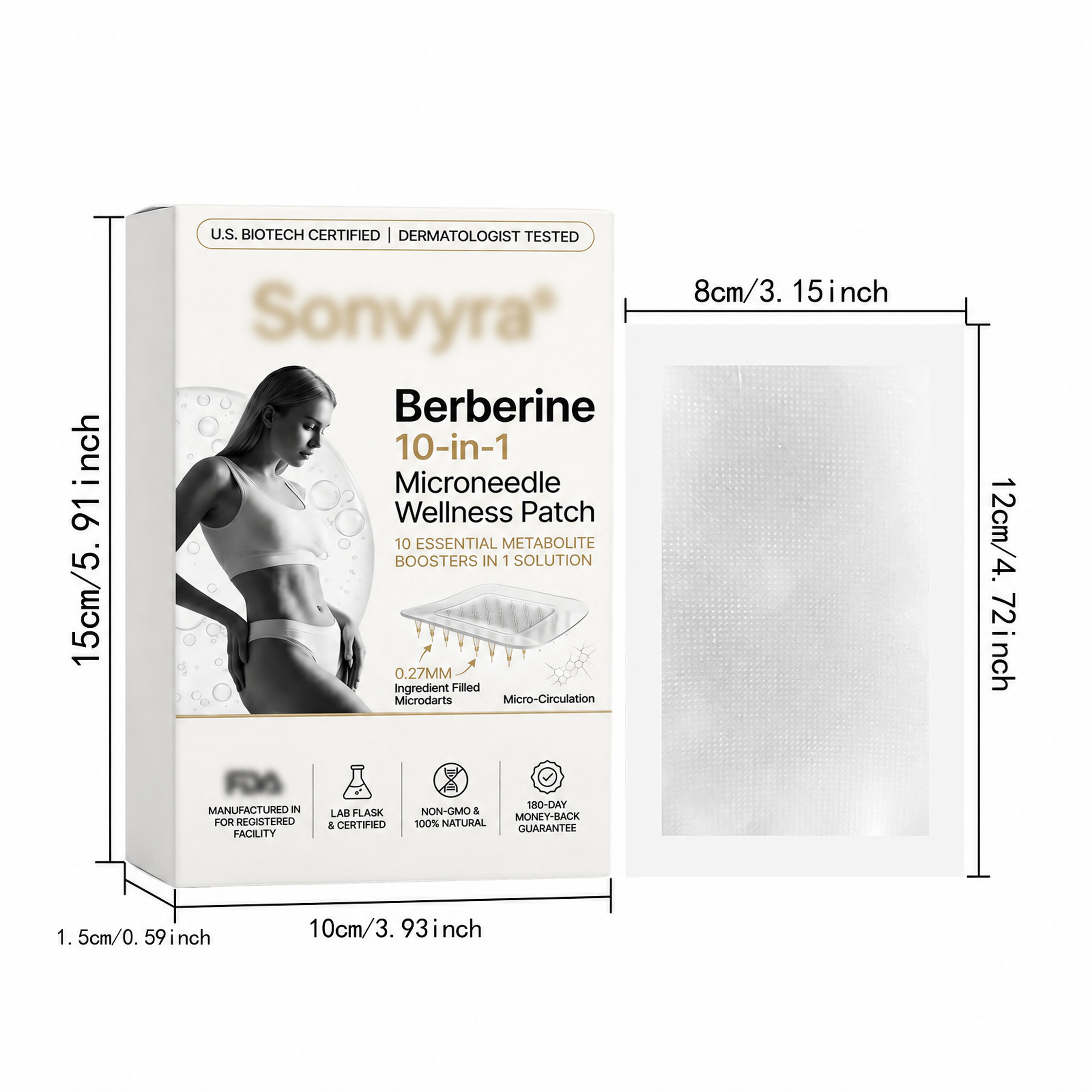 Micro Needle Health Patch Ten Essences Compound Mild Permeable Formula Daily Convenient Body Care Sticker