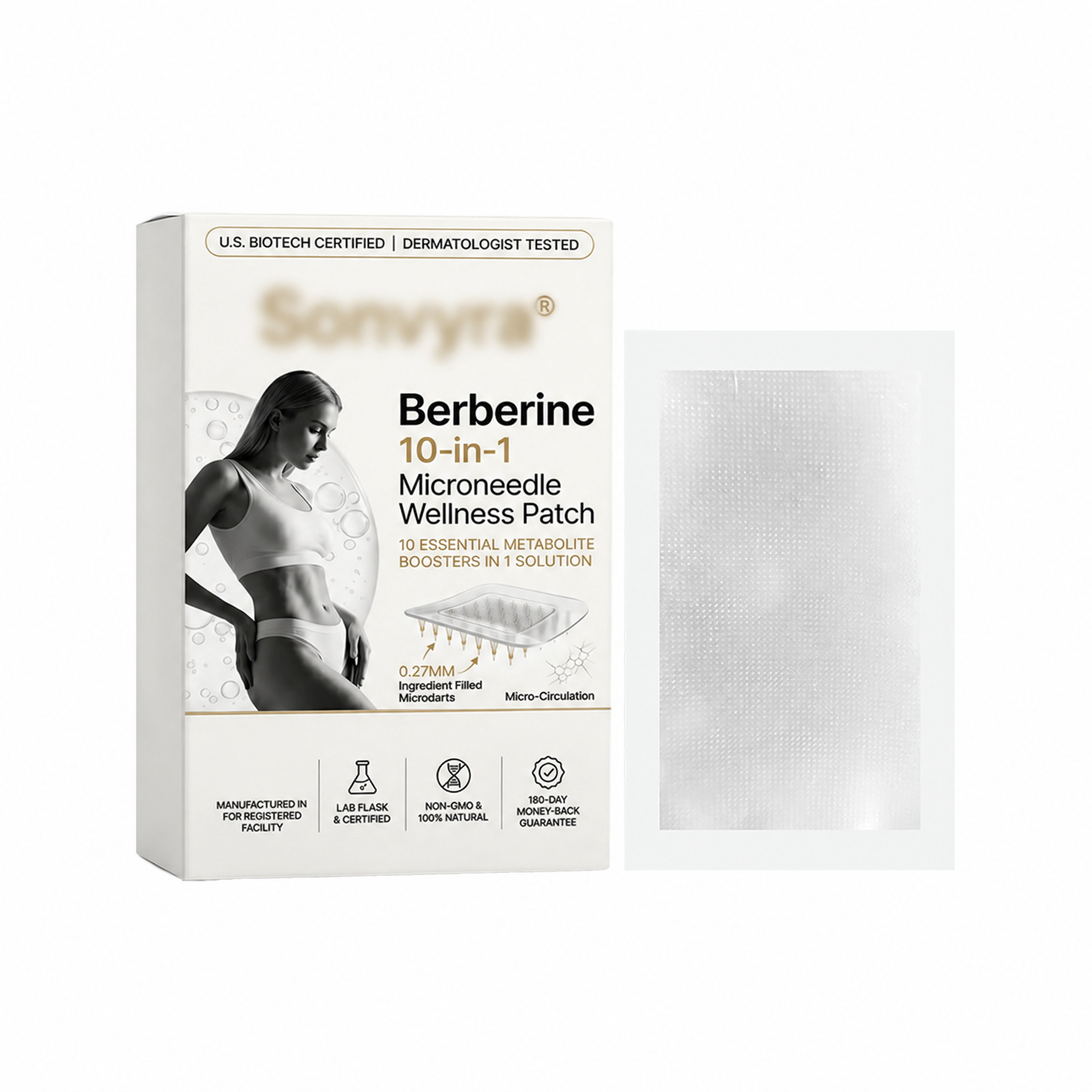 Micro Needle Health Patch Ten Essences Compound Mild Permeable Formula Daily Convenient Body Care Sticker