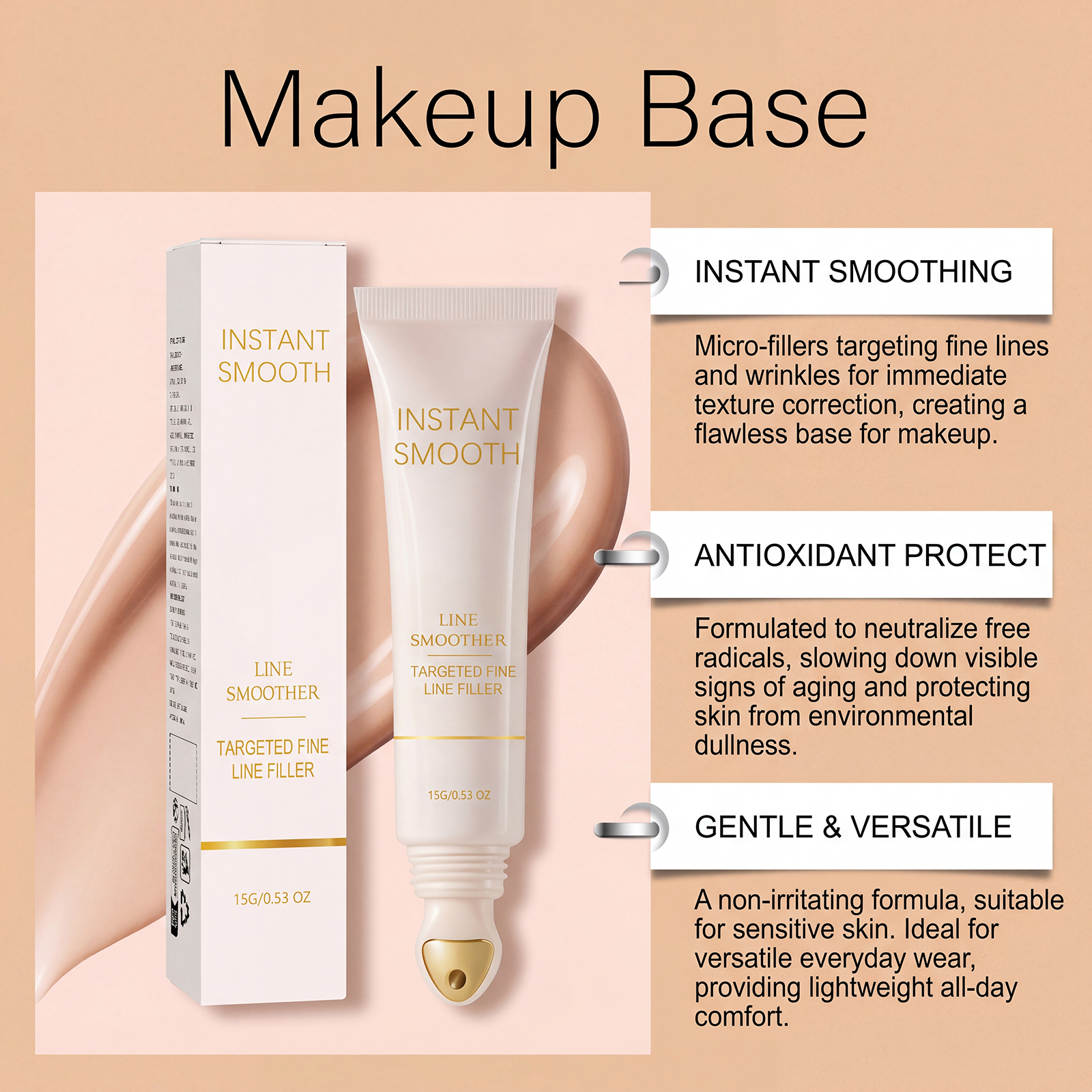 Softening Skin Primer Creates Sheer Fit Natural Makeup Light Hydrating Moisturizing Multi Skin Applicable