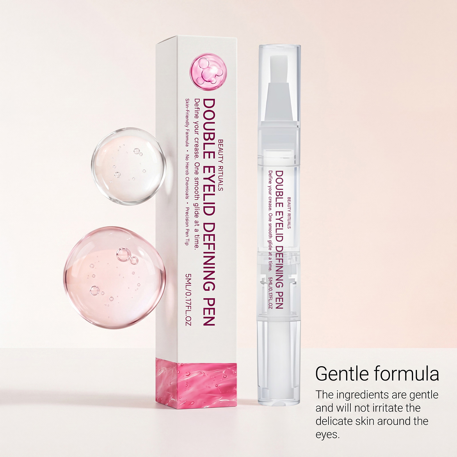 Eyelid Shaping Pen Mild Formula Gentle Comfortable Skin Friendly Natural Makeup Effect Anti Smudge Delicate Easy Smearing