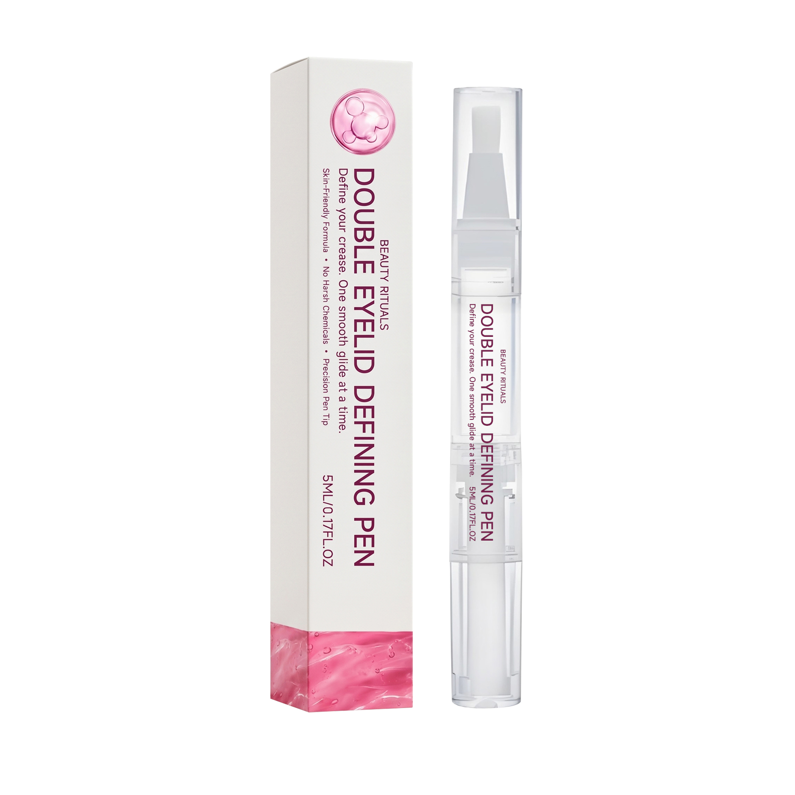Eyelid Shaping Pen Mild Formula Gentle Comfortable Skin Friendly Natural Makeup Effect Anti Smudge Delicate Easy Smearing