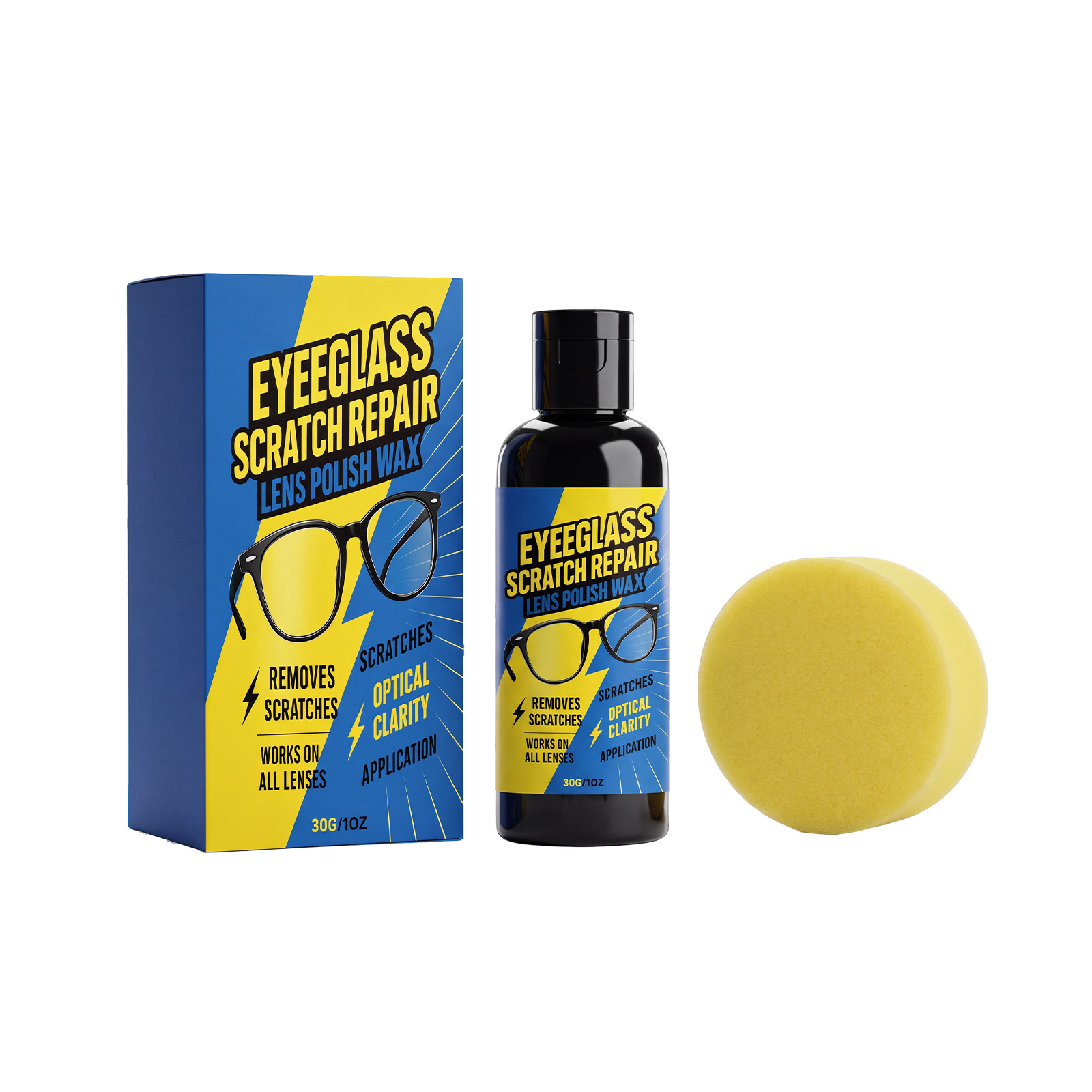 Eyeglass Scratch Care Cream Daily Clean Lens Repair No Trace Clear Vision Maintenance For Lenses