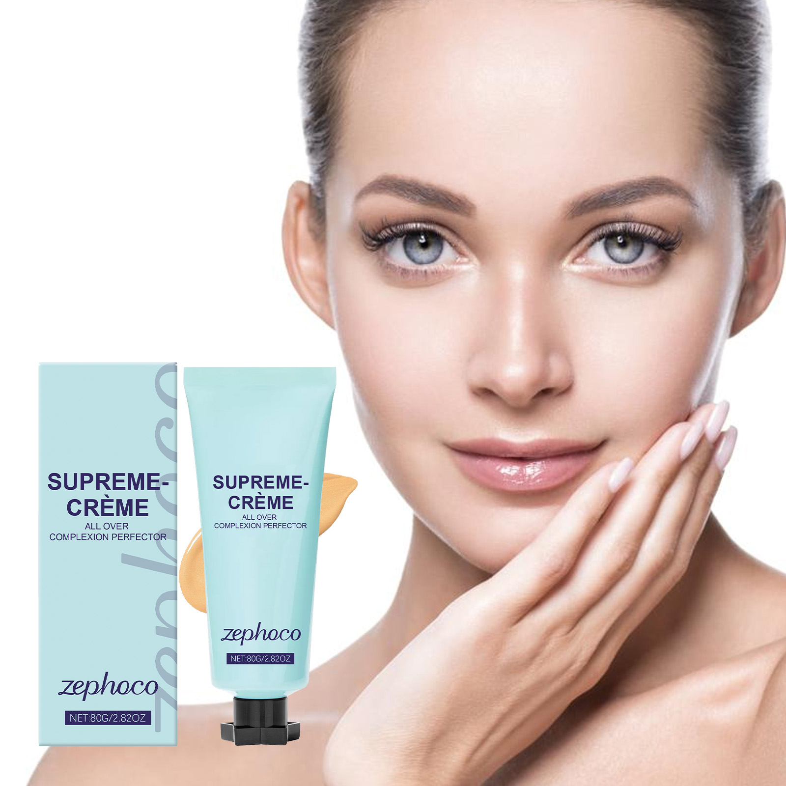 (Dark Skin) Long Lasting Concealer Lightweight Fit Matte Natural Anti Rub No Transfer Daily Concealing Cream