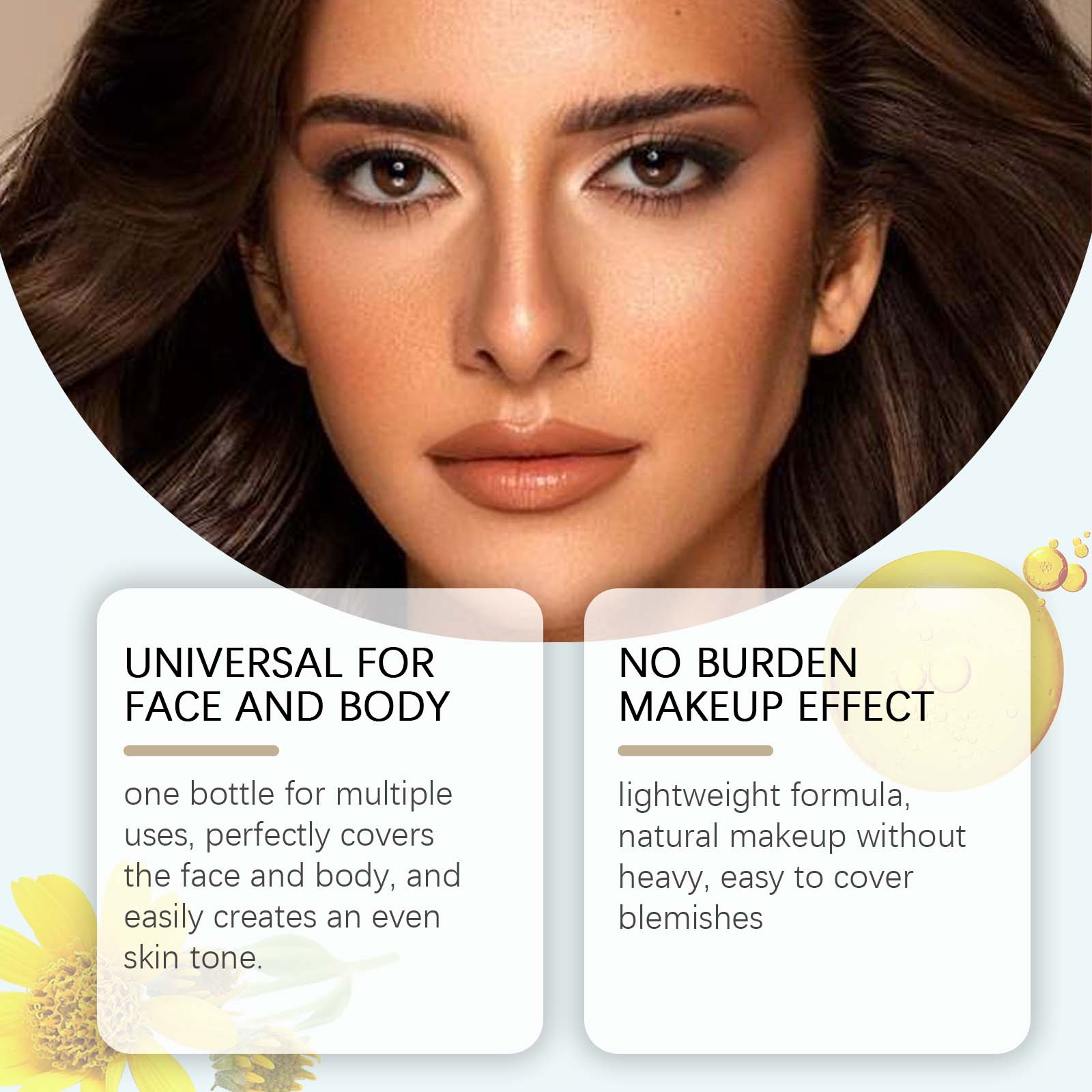 (Dark Skin) Long Lasting Concealer Lightweight Fit Matte Natural Anti Rub No Transfer Daily Concealing Cream
