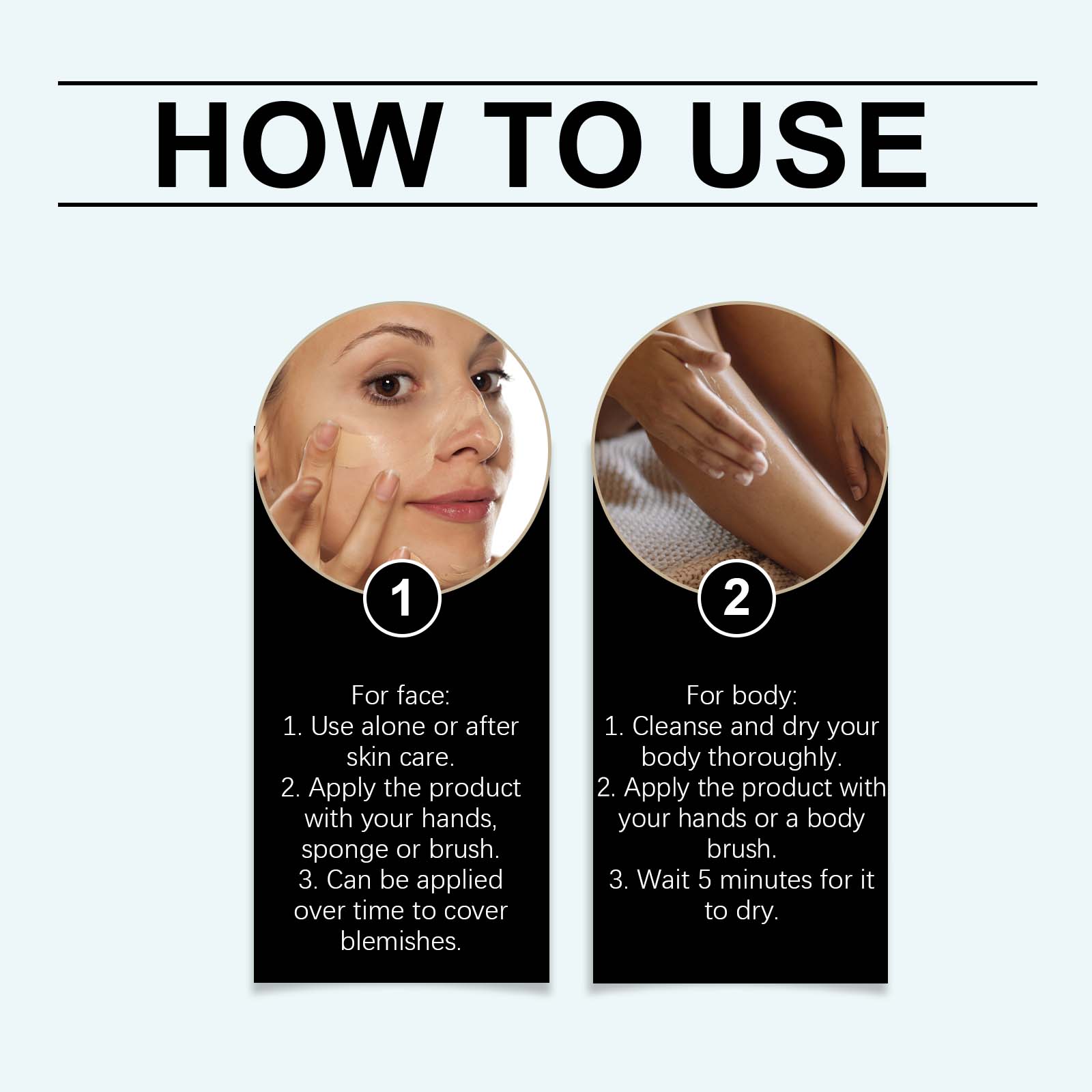 (Dark Skin) Long Lasting Concealer Lightweight Fit Matte Natural Anti Rub No Transfer Daily Concealing Cream