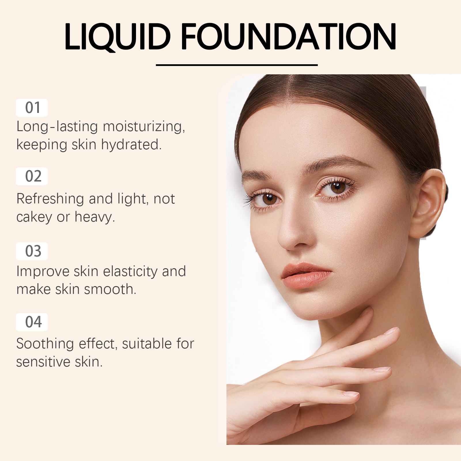 Moisturizing Protective Foundation Lightweight Hydrating Luminous Matte Sheer Longwear Non Transfer Make Up