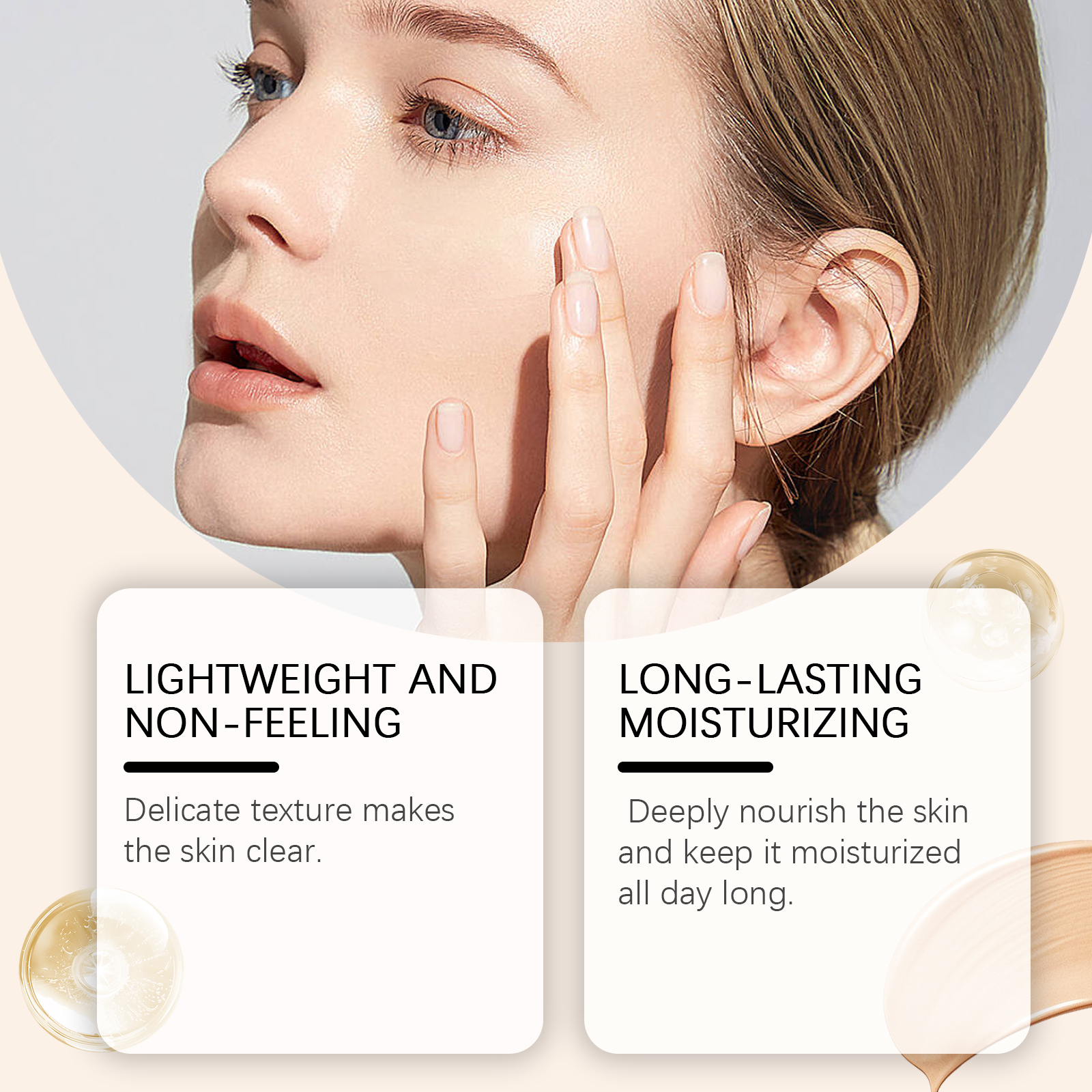Moisturizing Protective Foundation Lightweight Hydrating Luminous Matte Sheer Longwear Non Transfer Make Up