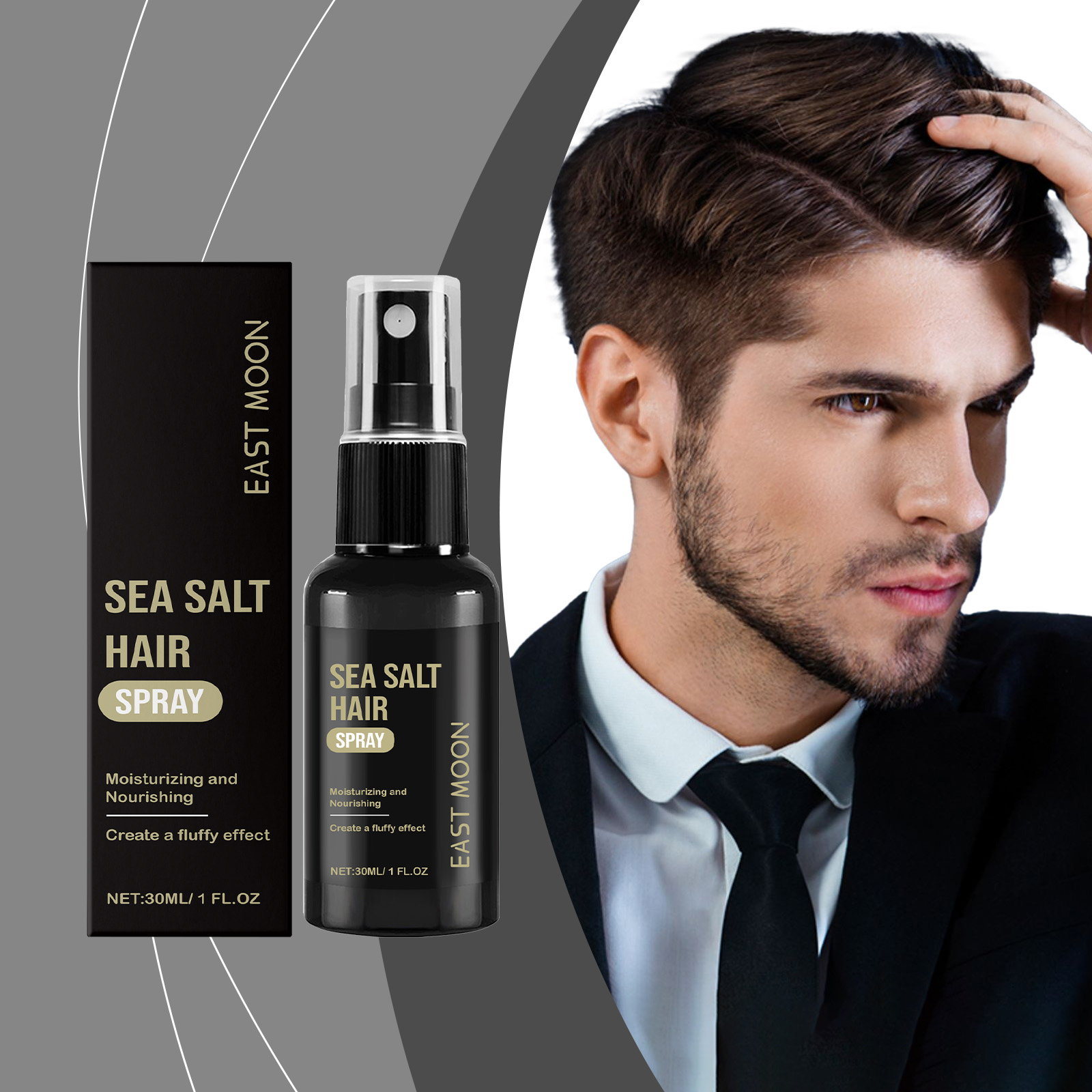 Sea Salt Volumizing Hair Spray For Fluffy Long Lasting Fresh Hairstyle Care Styling Mist