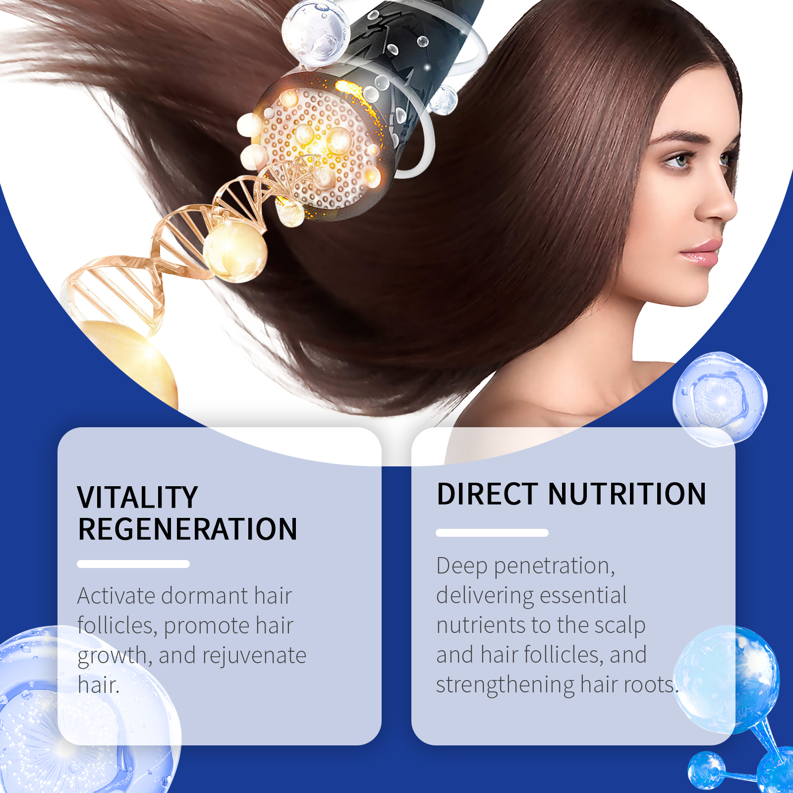 Copper Peptide Hair Growth Serum Nourishing Scalp Repair Strengthen Hair Serum