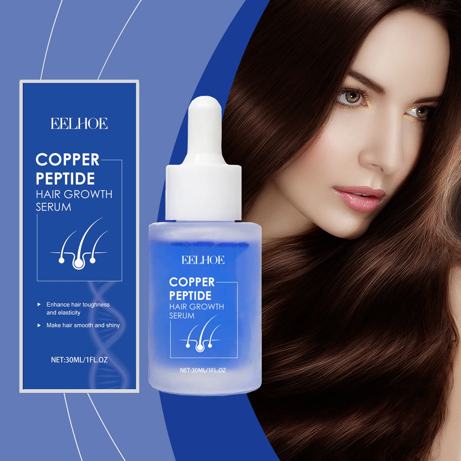 Copper Peptide Hair Growth Serum Nourishing Scalp Repair Strengthen Hair Serum