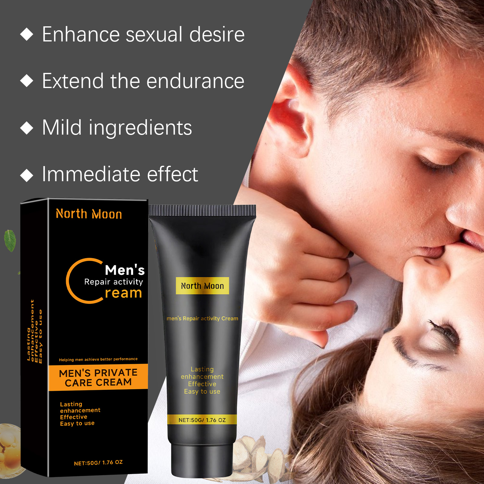 Men Endurance Massage Cream For Body Care Strengthening Vitality Daily Grooming And Comfort