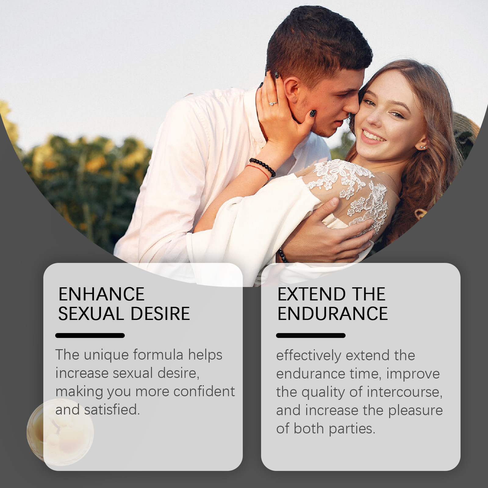 Men Endurance Massage Cream For Body Care Strengthening Vitality Daily Grooming And Comfort