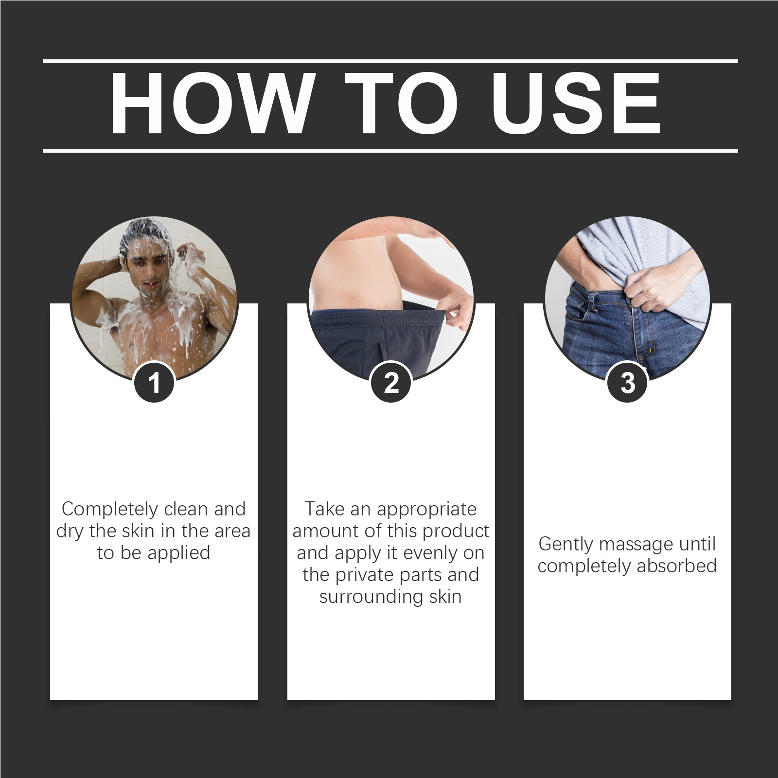 Men Endurance Massage Cream For Body Care Strengthening Vitality Daily Grooming And Comfort