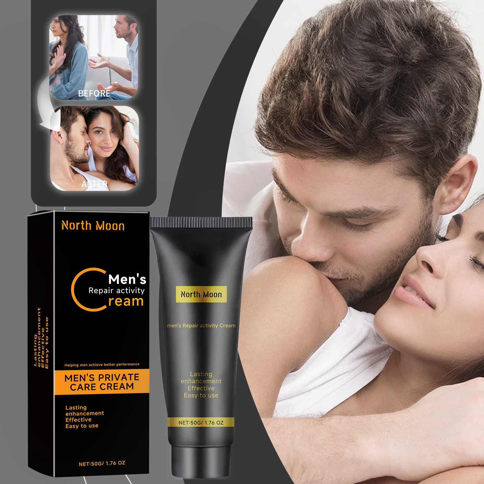 Men Endurance Massage Cream For Body Care Strengthening Vitality Daily Grooming And Comfort